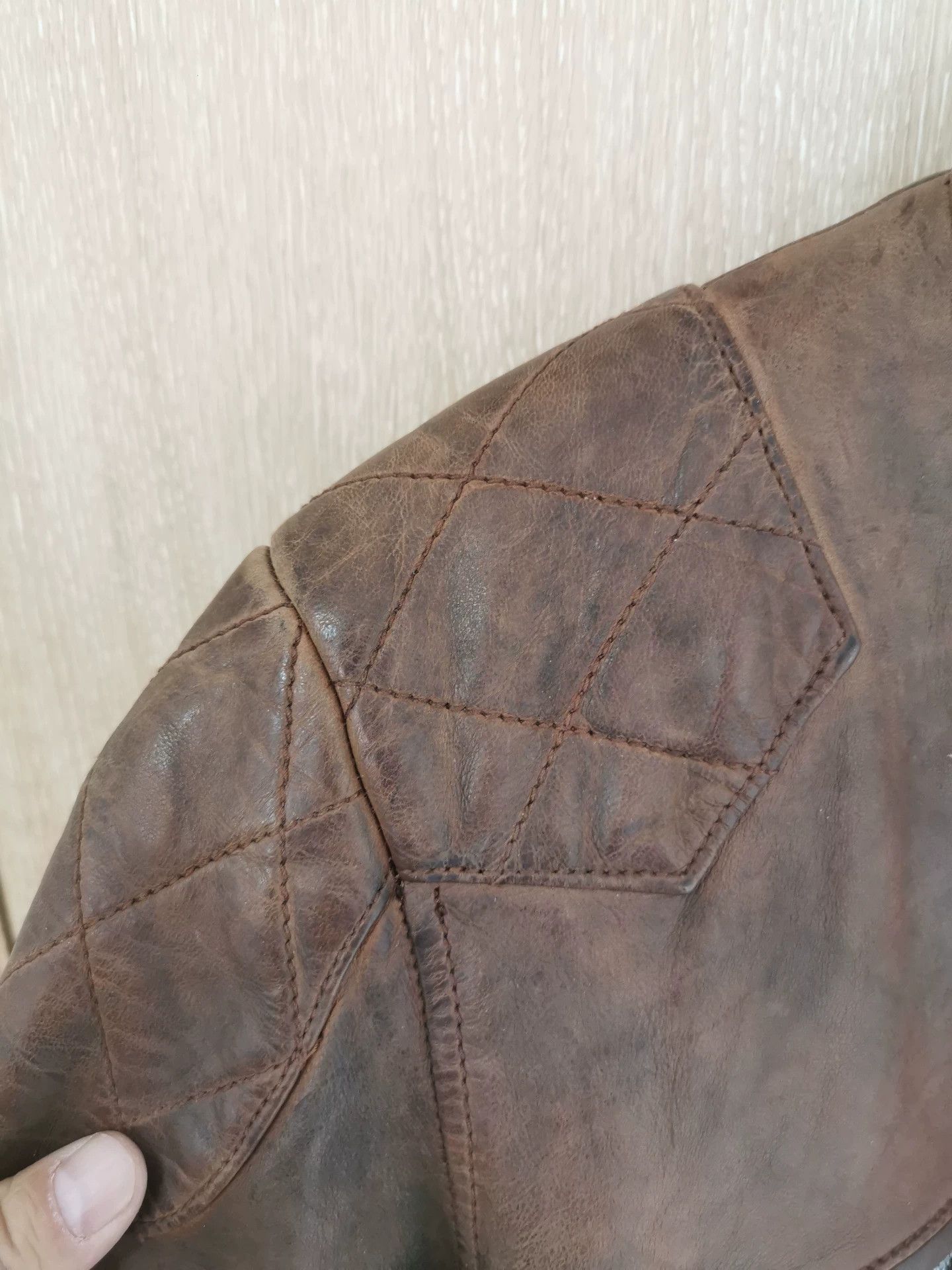 Vintage The Deck Motorcycle Leather Jacket Size US M / EU 48-50 / 2 - 7 Thumbnail