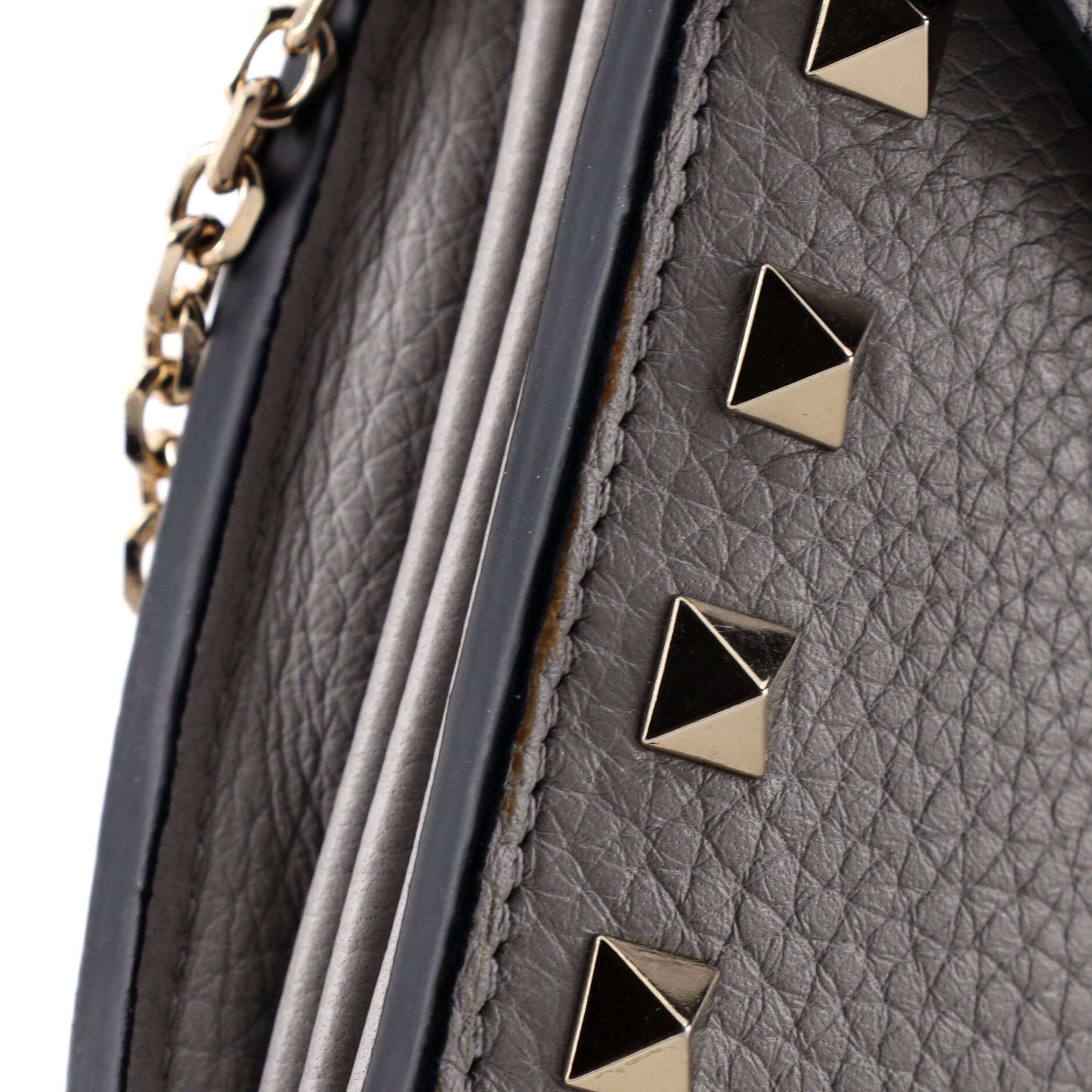 Valentino Rockstud Envelope Chain Wallet Leather Size ONE SIZE - 5 Thumbnail