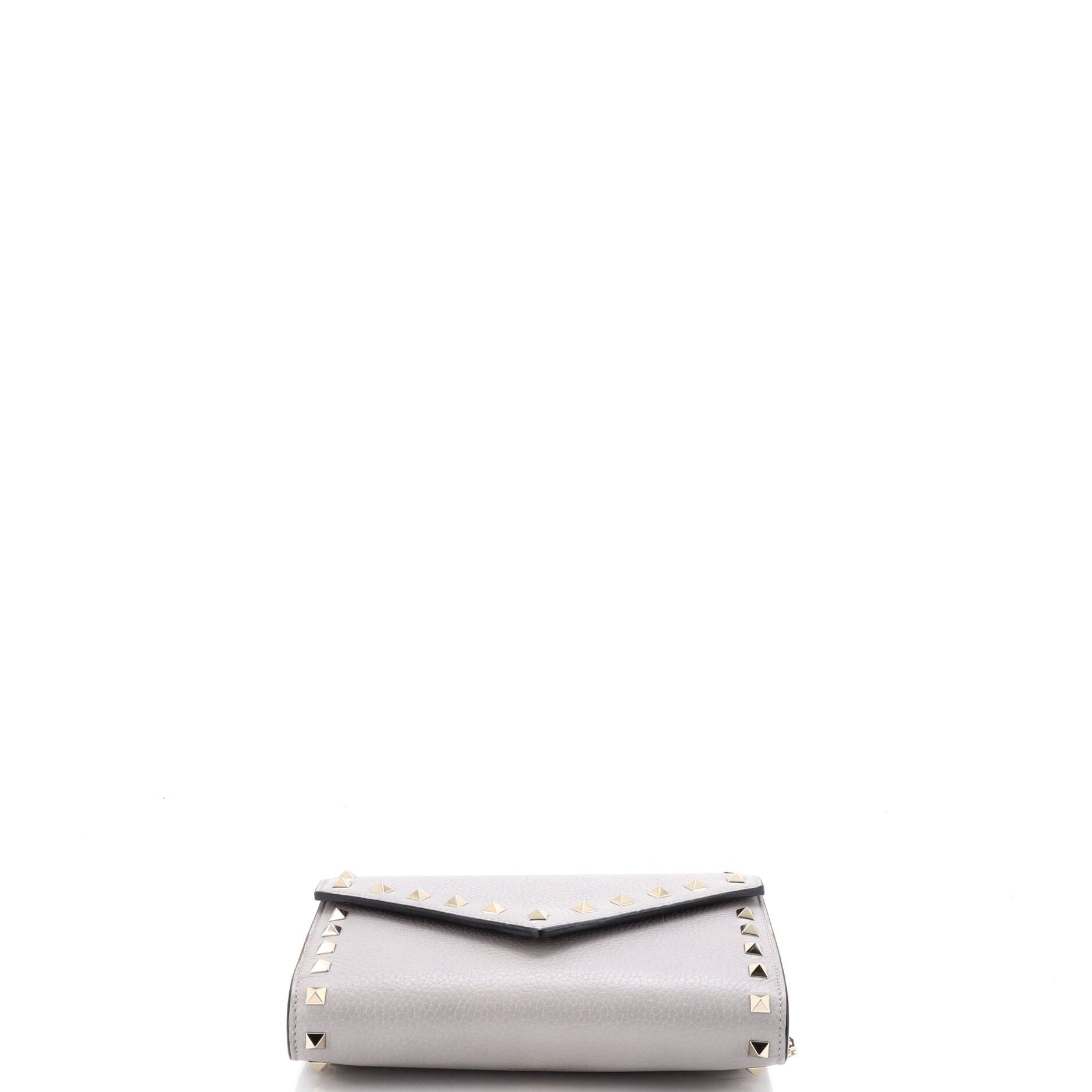 Valentino Rockstud Envelope Chain Wallet Leather Size ONE SIZE - 3 Thumbnail