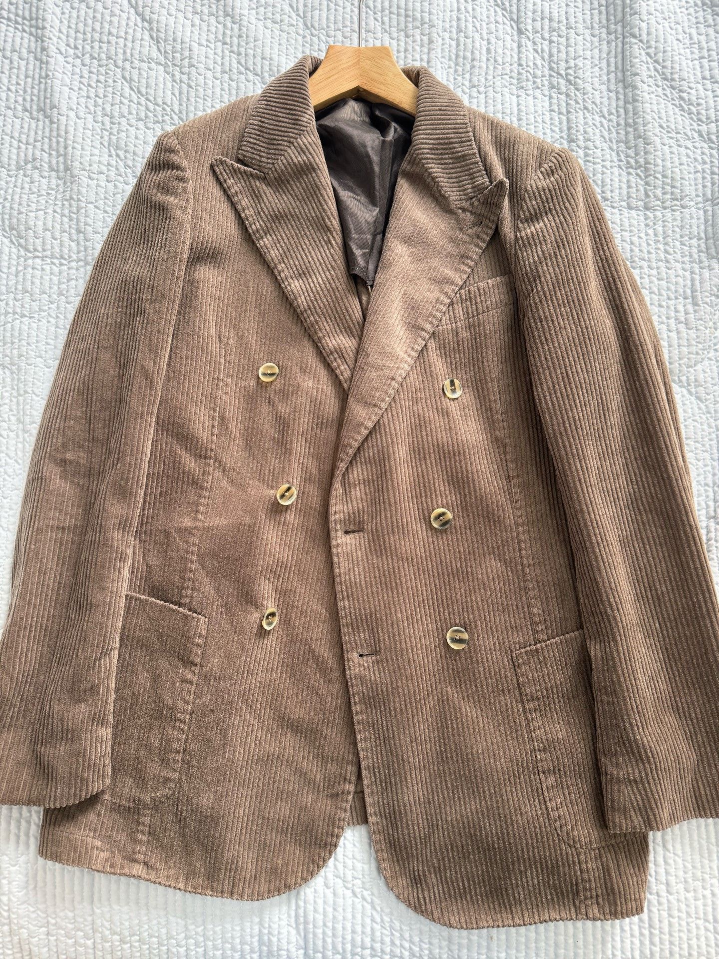 Vintage Gutteridge Corduroy Double-Breasted Suit Size US M / EU 48-50 / 2 - 3 Thumbnail
