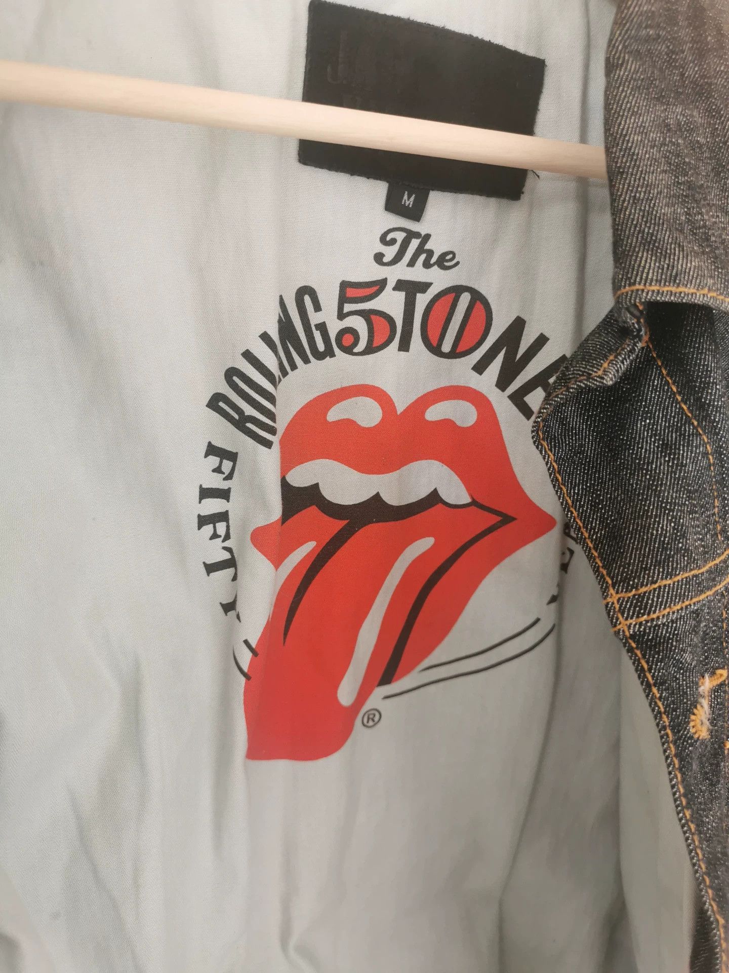 Vintage Vintage Rolling Stones Limited Denim Jacket Size US M / EU 48-50 / 2 - 4 Thumbnail