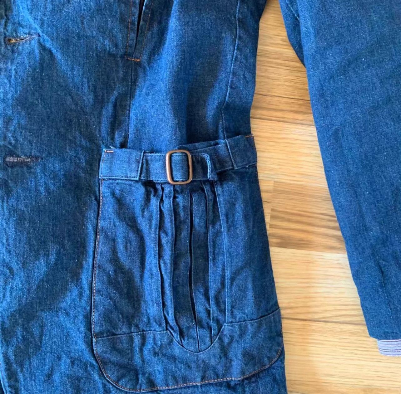 Vintage Vintage Denim Large Lapel Suit Jacket Size US L / EU 52-54 / 3 - 5 Thumbnail