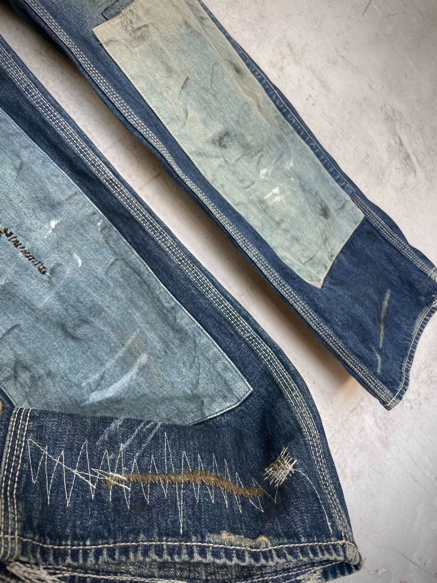 Vintage Distressed Vintage Patch Cargo Overalls Size US 31 - 5 Thumbnail