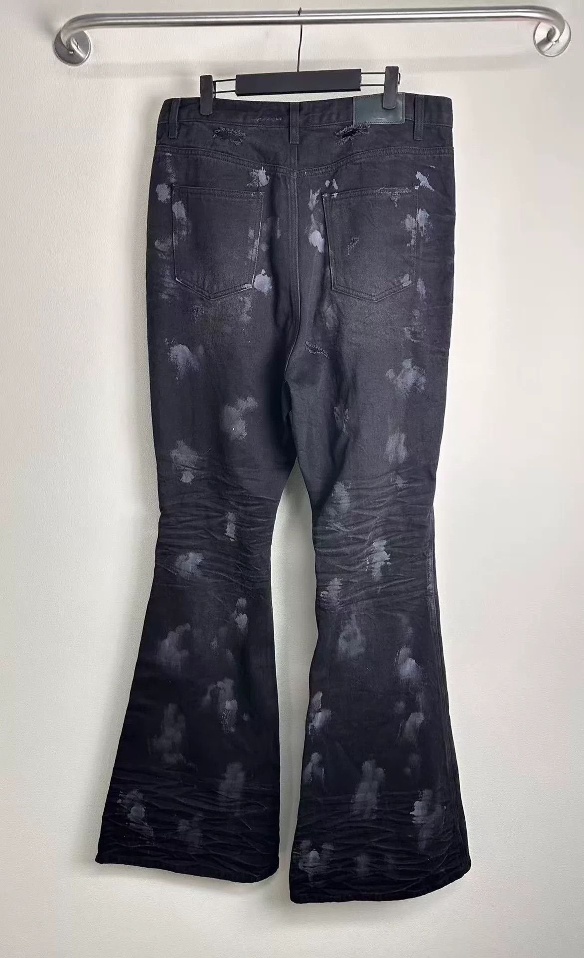 Other Undermycar Mud-Dyed Distressed Flare Jeans Size 22" - 3 Thumbnail