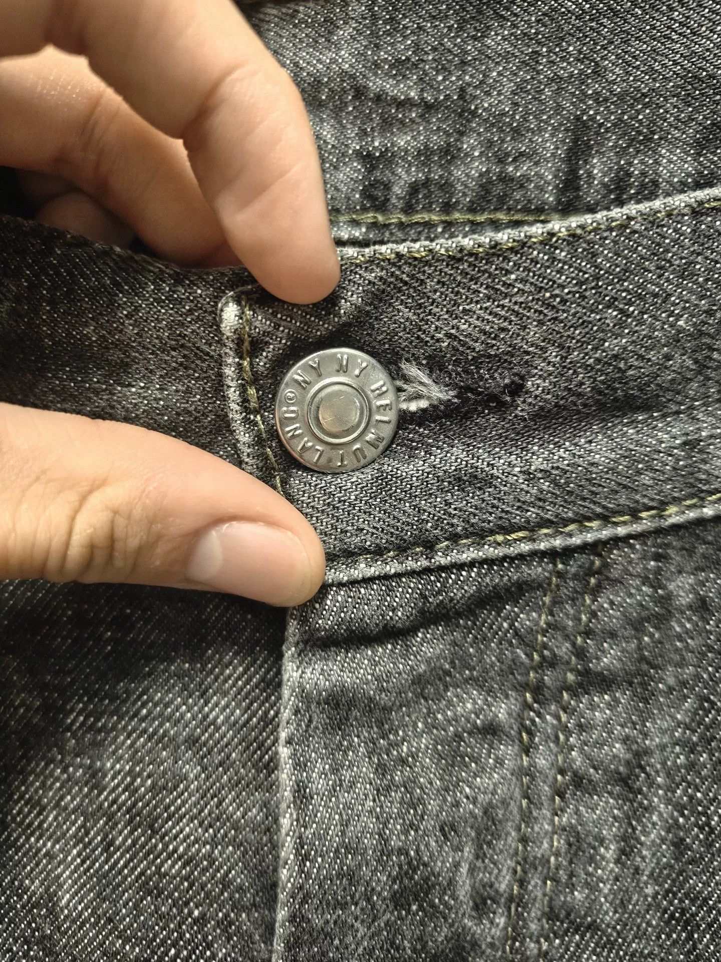 Helmut Lang Helmut Lang Classic Washed Black Gray Jeans Size US 32 / EU 48 - 4 Thumbnail