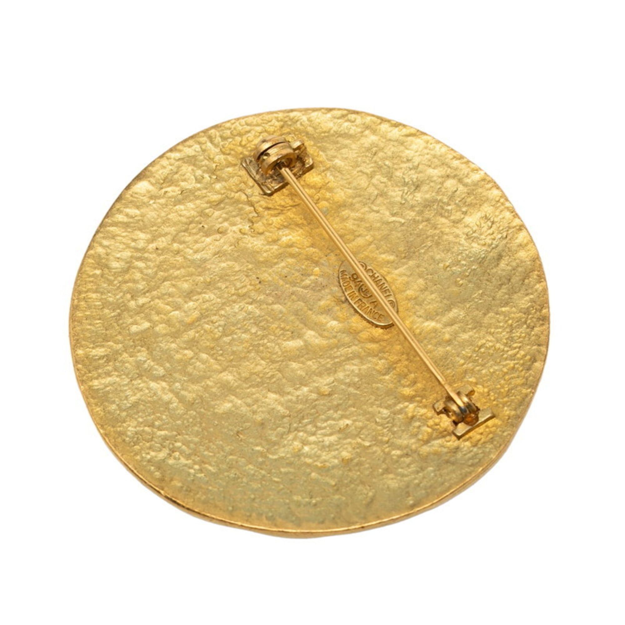 Chanel Chanel Coco Mark Vintage Brooch, Gold Plated, Women's CHANEL Size ONE SIZE - 2 Thumbnail