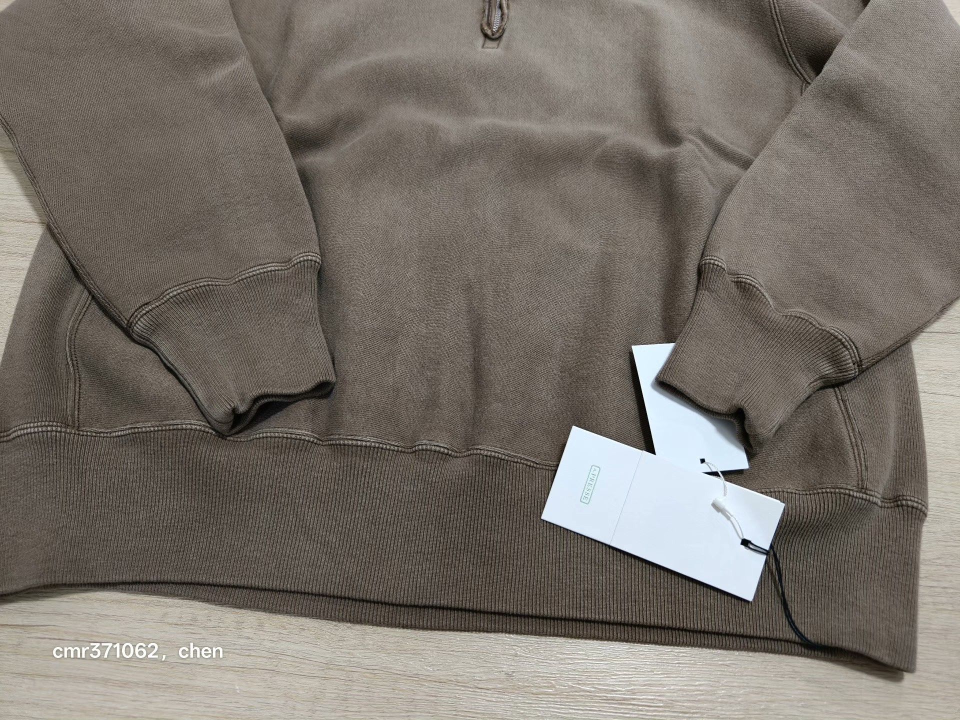 A.PRESSE A.PRESSE 26SS Vintage Distressed Half-Zip Sweatshirt Size US M / EU 48-50 / 2 - 5 Thumbnail