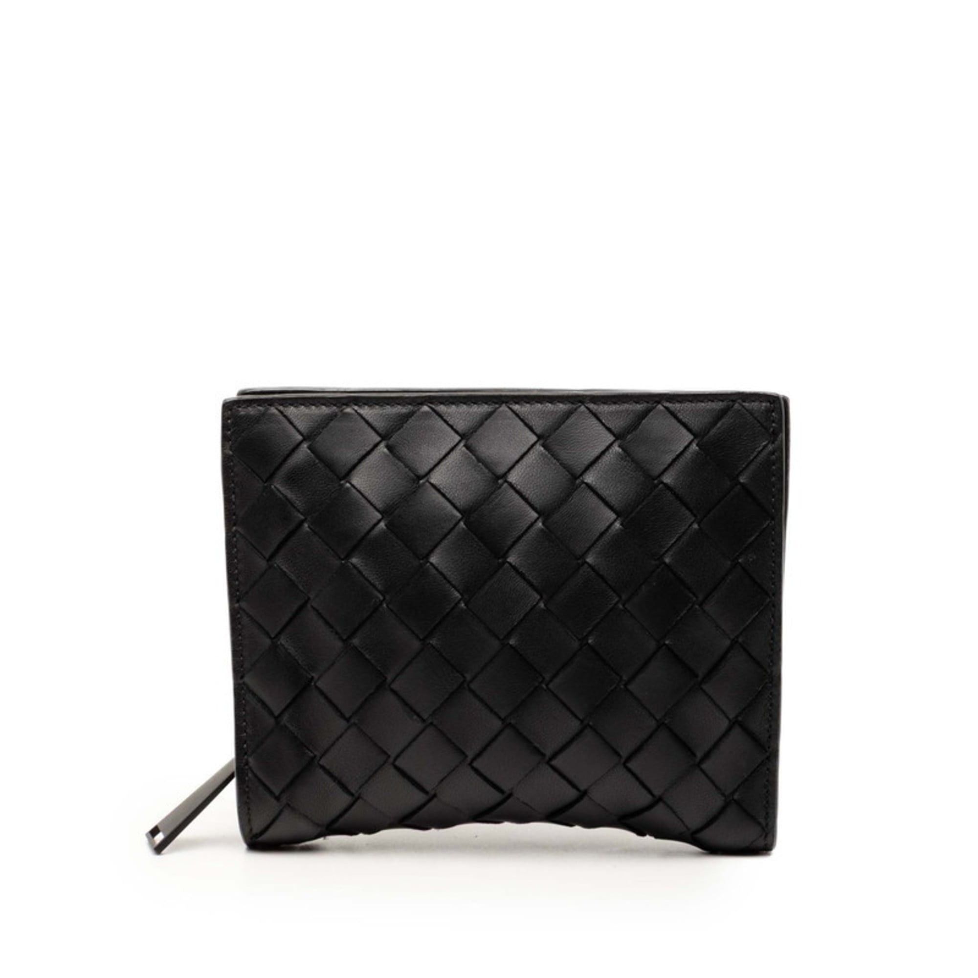 Bottega Veneta Bottega Veneta Intrecciato Eco Bag Tote Foldable Black Khaki Leather Nylon Women's BOTTEGAVENETA Size ONE SIZE - 4 Thumbnail