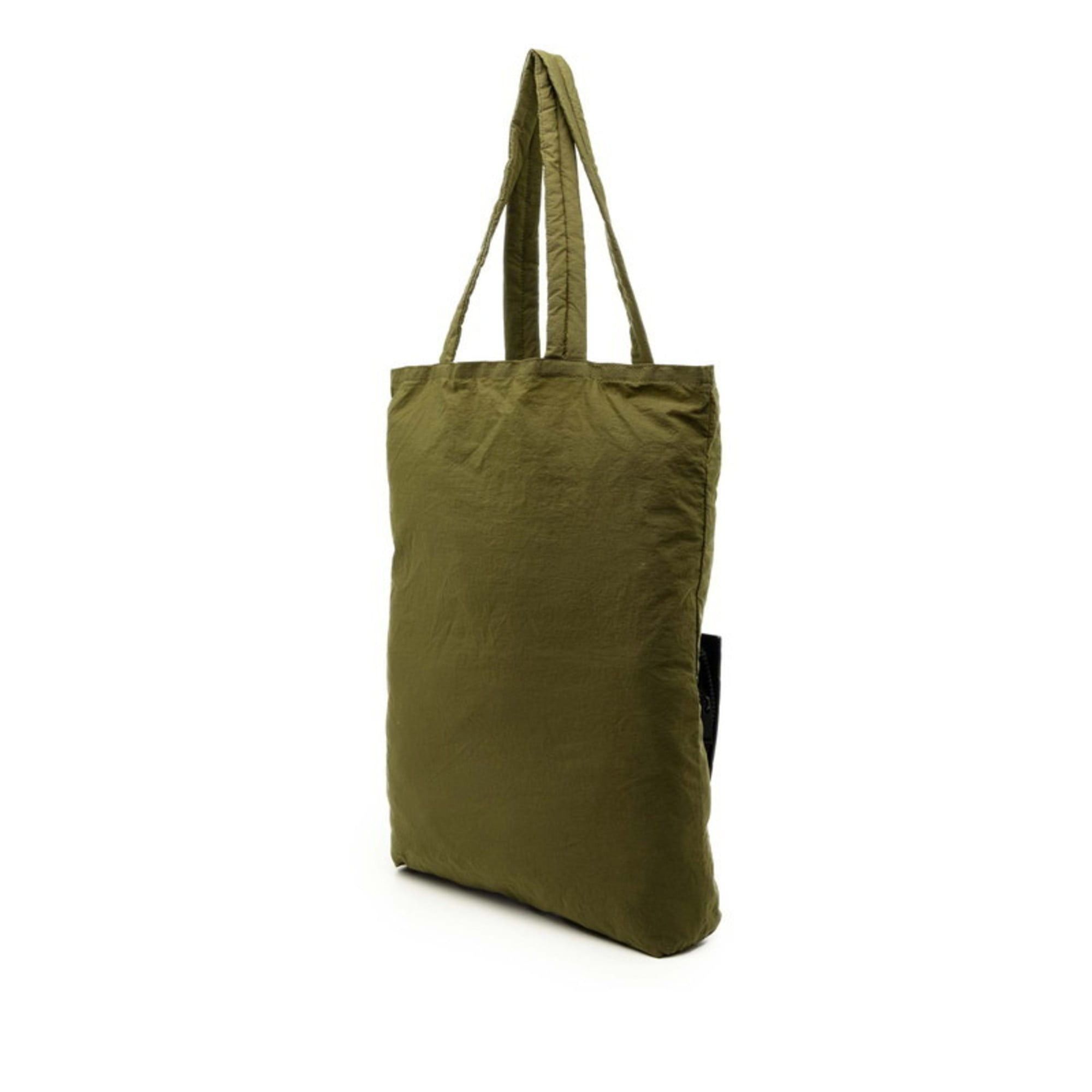 Bottega Veneta Bottega Veneta Intrecciato Eco Bag Tote Foldable Black Khaki Leather Nylon Women's BOTTEGAVENETA Size ONE SIZE - 2 Thumbnail