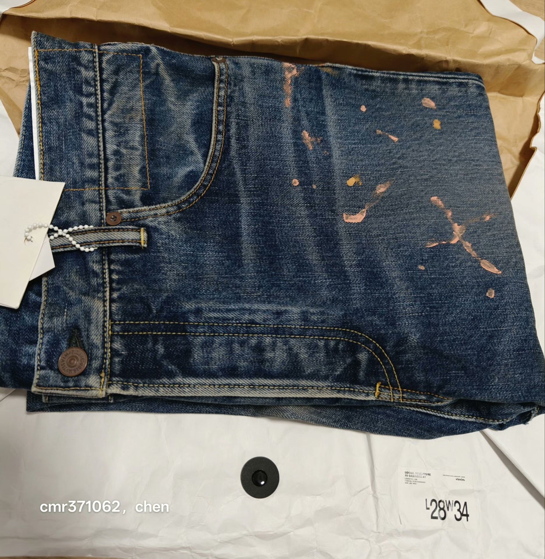 Visvim VISVIM 25SS SOCIAL SCULPTURE 10 DAMAGED Size US 28 / EU 44 - 8 Thumbnail