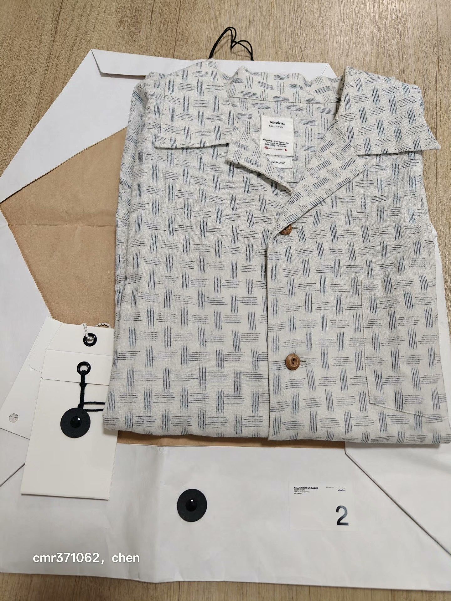 Visvim VISVIM 23SS WALLIS SHIRT S/S KASURI Size US M / EU 48-50 / 2 - 8 Thumbnail