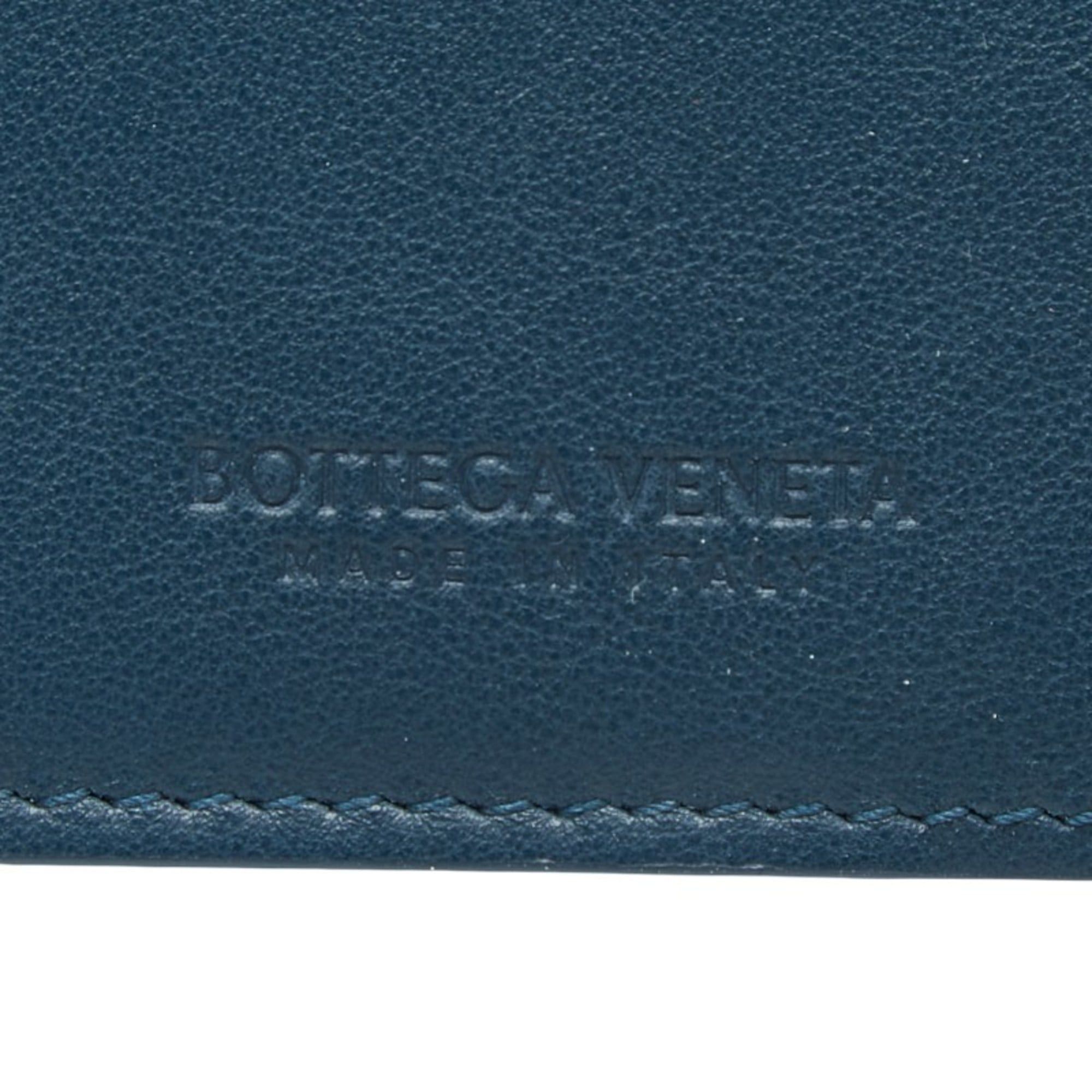 Bottega Veneta Bottega Veneta Logo Notebook Cover, Navy Leather, Women's Accessories. Size ONE SIZE - 6 Thumbnail