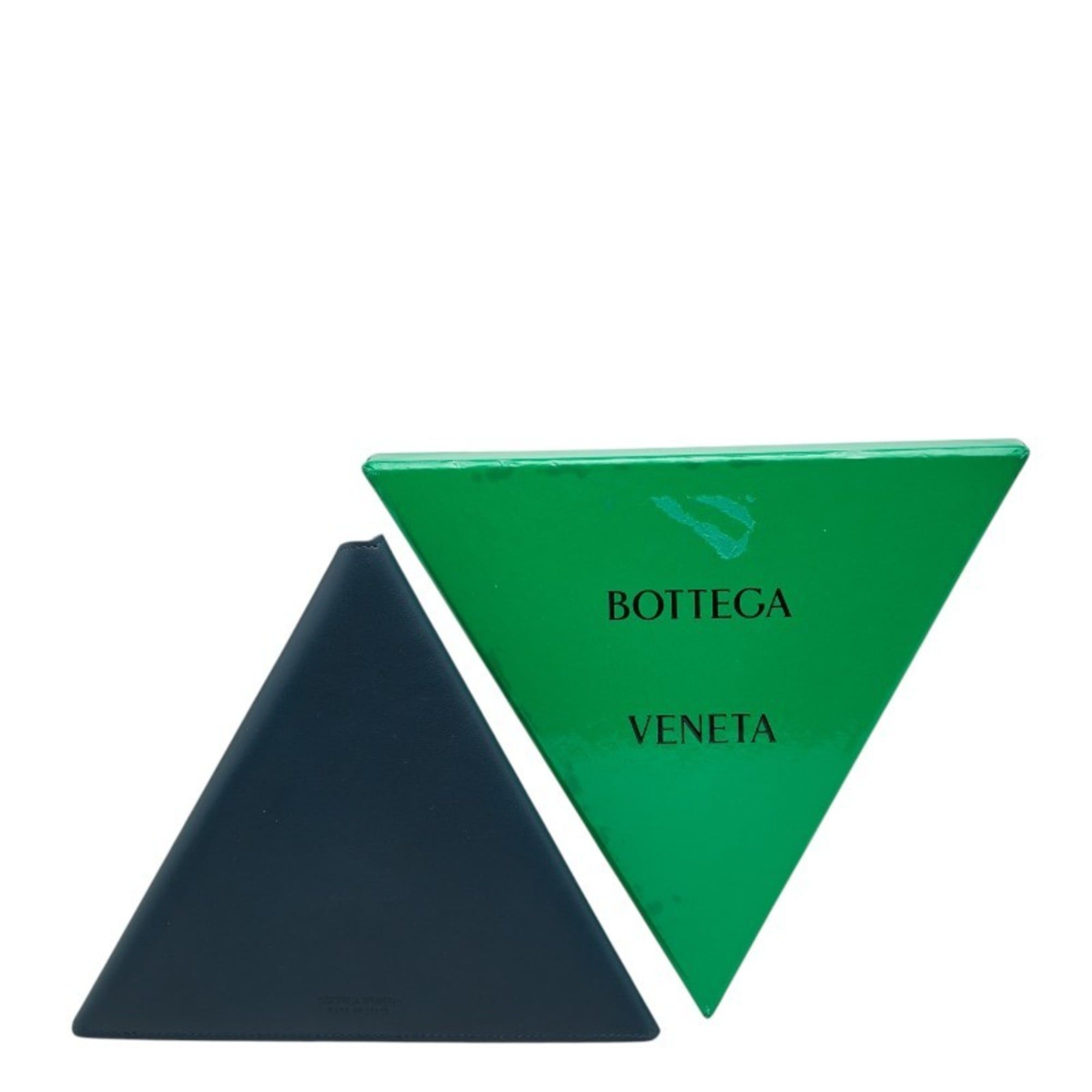 Bottega Veneta Bottega Veneta Logo Notebook Cover, Navy Leather, Women's Accessories. Size ONE SIZE - 7 Thumbnail