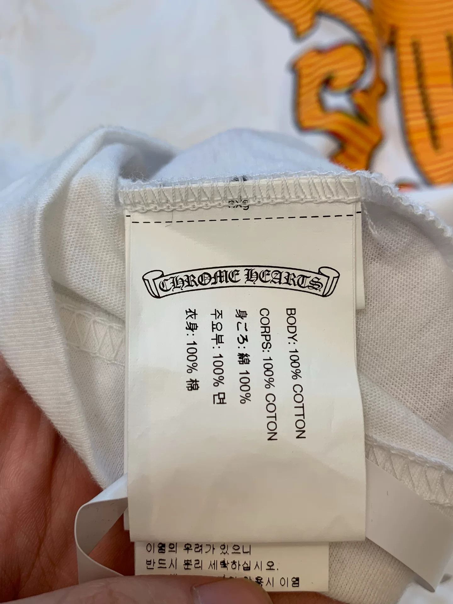 Chrome Hearts Chrome Hearts Orange Sword Print T-Shirt Size US L / EU 52-54 / 3 - 3 Thumbnail