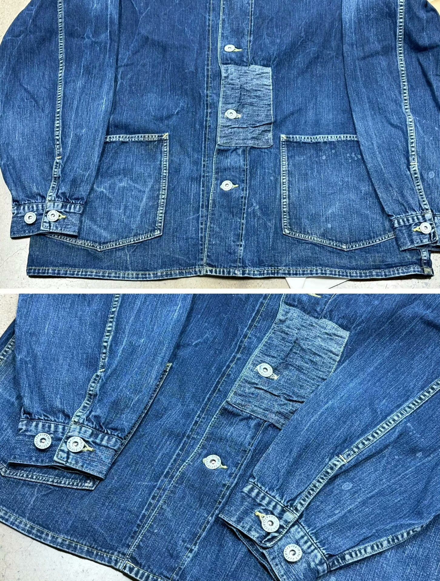 Visvim Visvim Section Gang Coverall Dry Denim Jacket Size US S / EU 44-46 / 1 - 5 Thumbnail