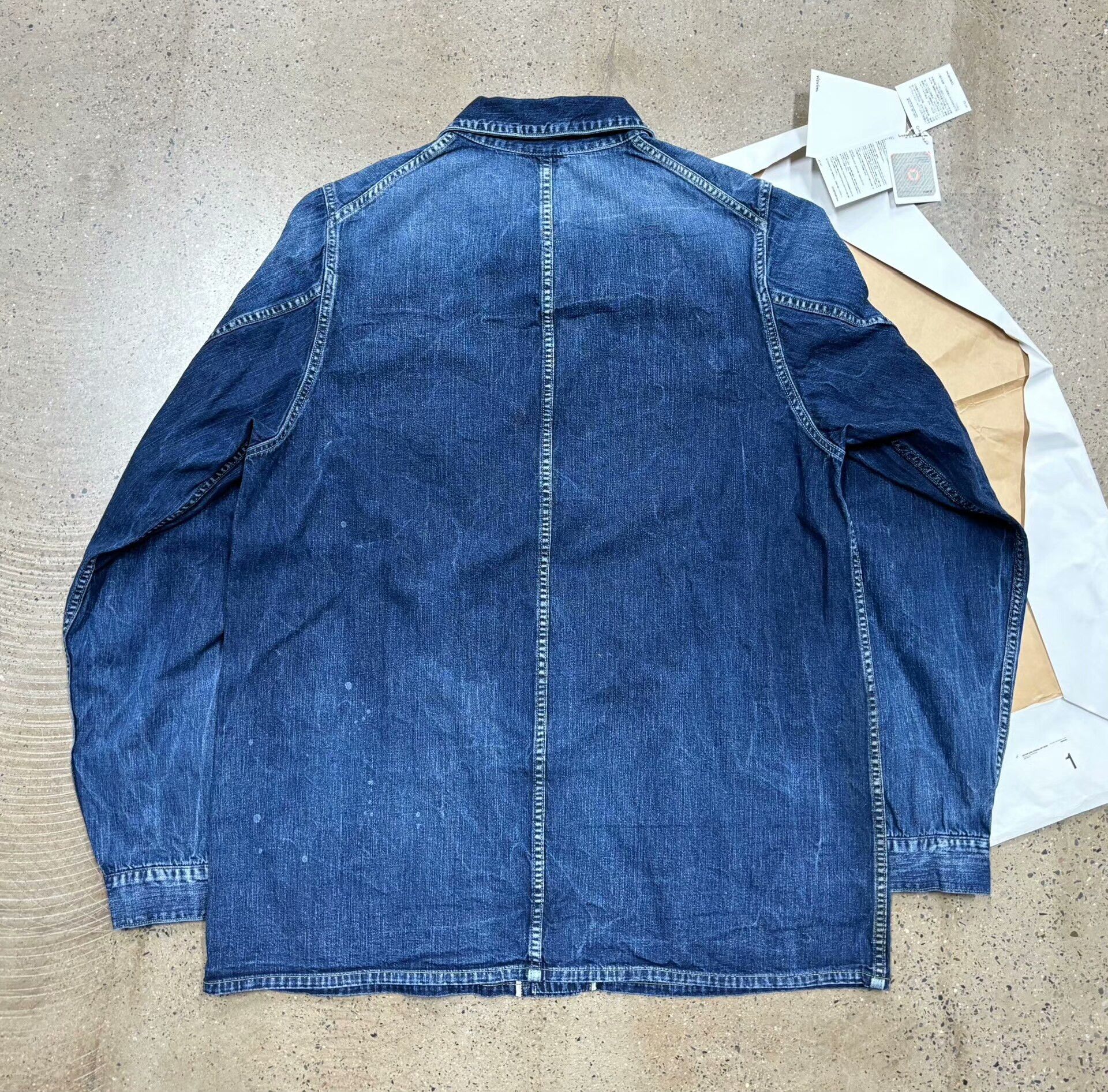 Visvim Visvim Section Gang Coverall Dry Denim Jacket Size US S / EU 44-46 / 1 - 3 Thumbnail