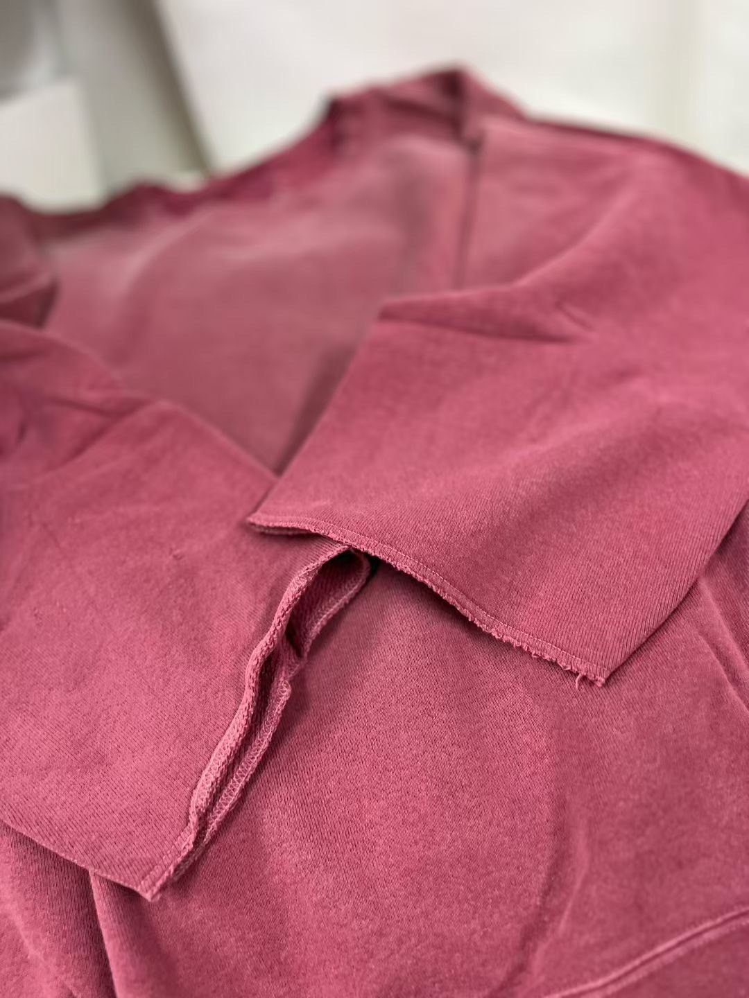 Visvim VISVIM JUMBO SWEAT 3/4 CRASH RED Size US XL / EU 56 / 4 - 4 Thumbnail