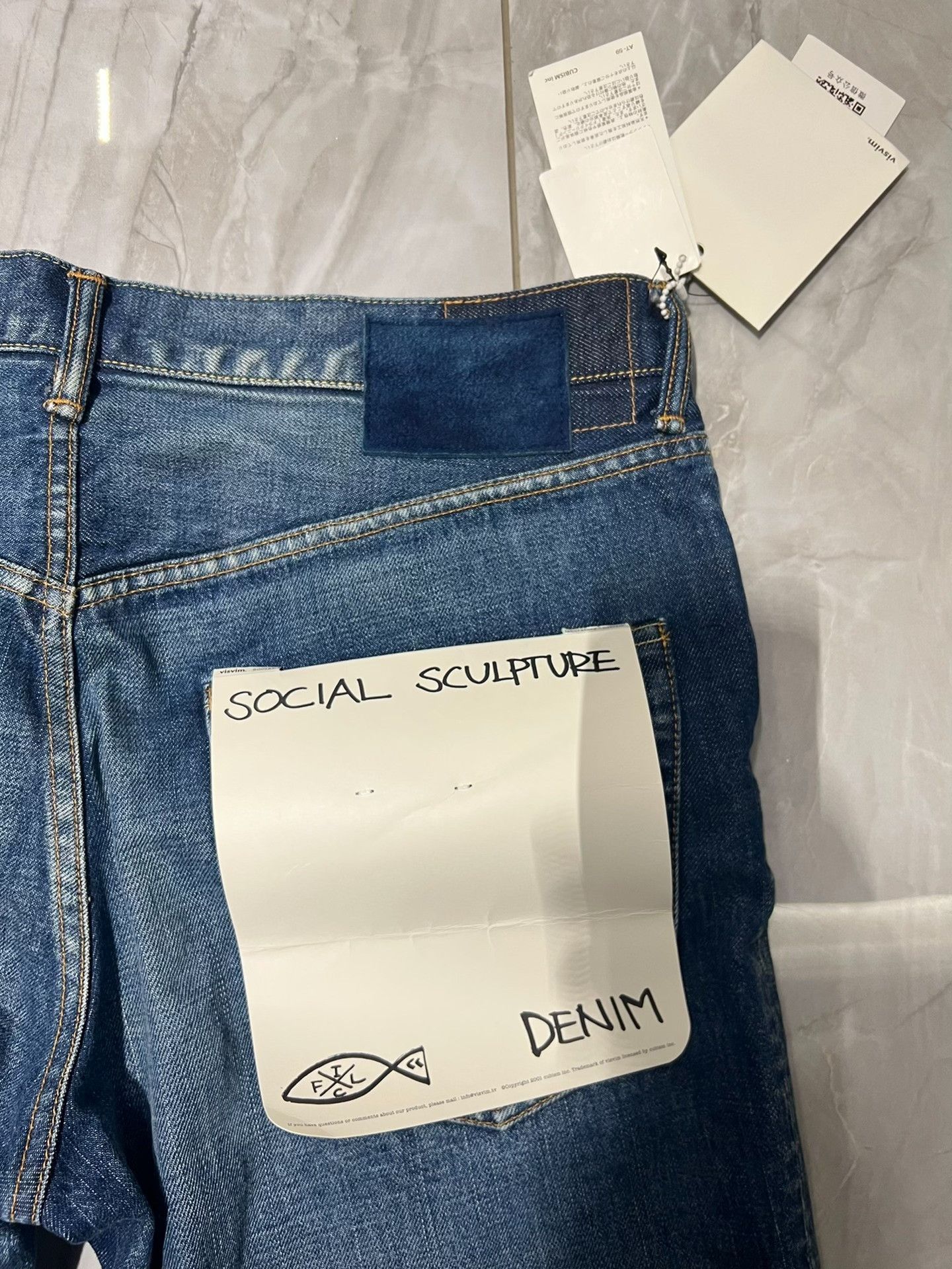 Visvim visvim SOCIAL SCULPTURE Damaged Washed Jeans Size US 28 / EU 44 - 3 Thumbnail