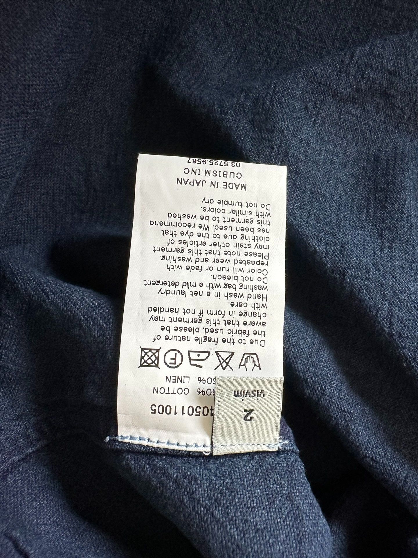 Visvim Visvim Indigo Blue Long-Sleeve Shirt Size US M / EU 48-50 / 2 - 8 Thumbnail