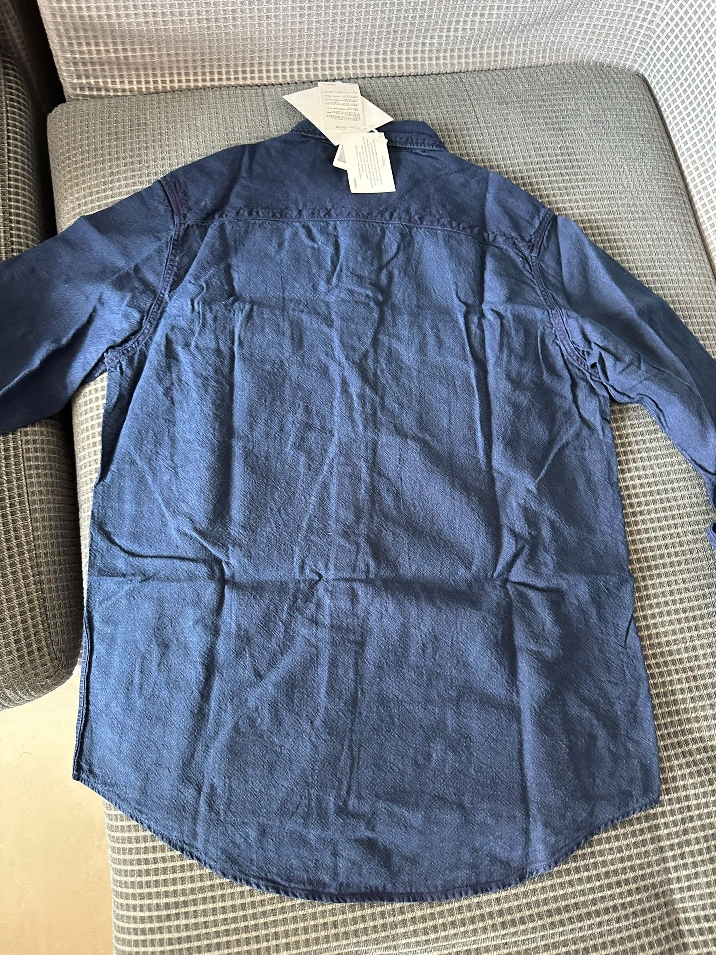 Visvim Visvim Indigo Blue Long-Sleeve Shirt Size US M / EU 48-50 / 2 - 2 Thumbnail