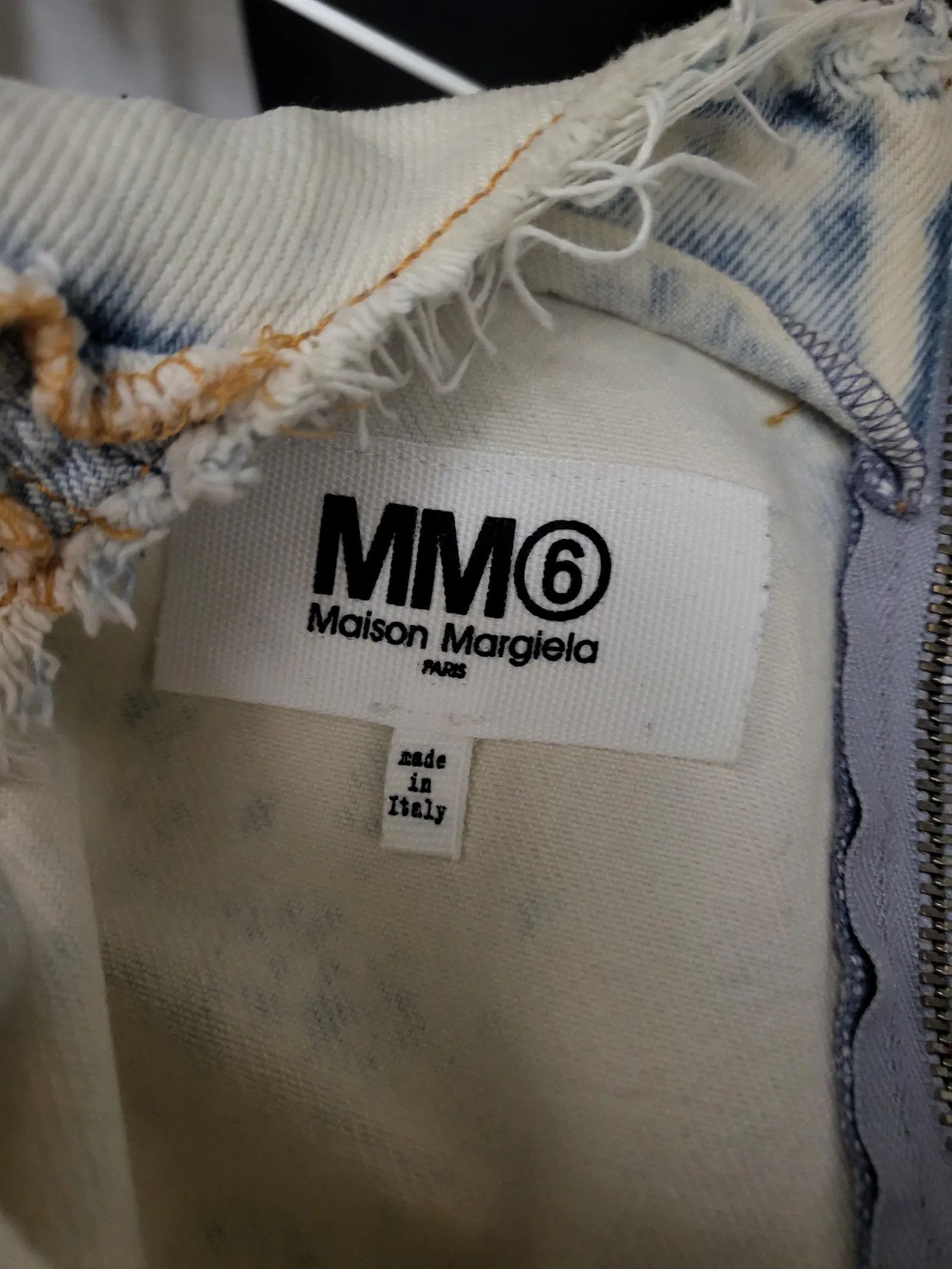 Maison Margiela Maison Margiela Bleached Denim Logo Dress Dress Size M / US 6-8 / IT 42-44 - 5 Thumbnail