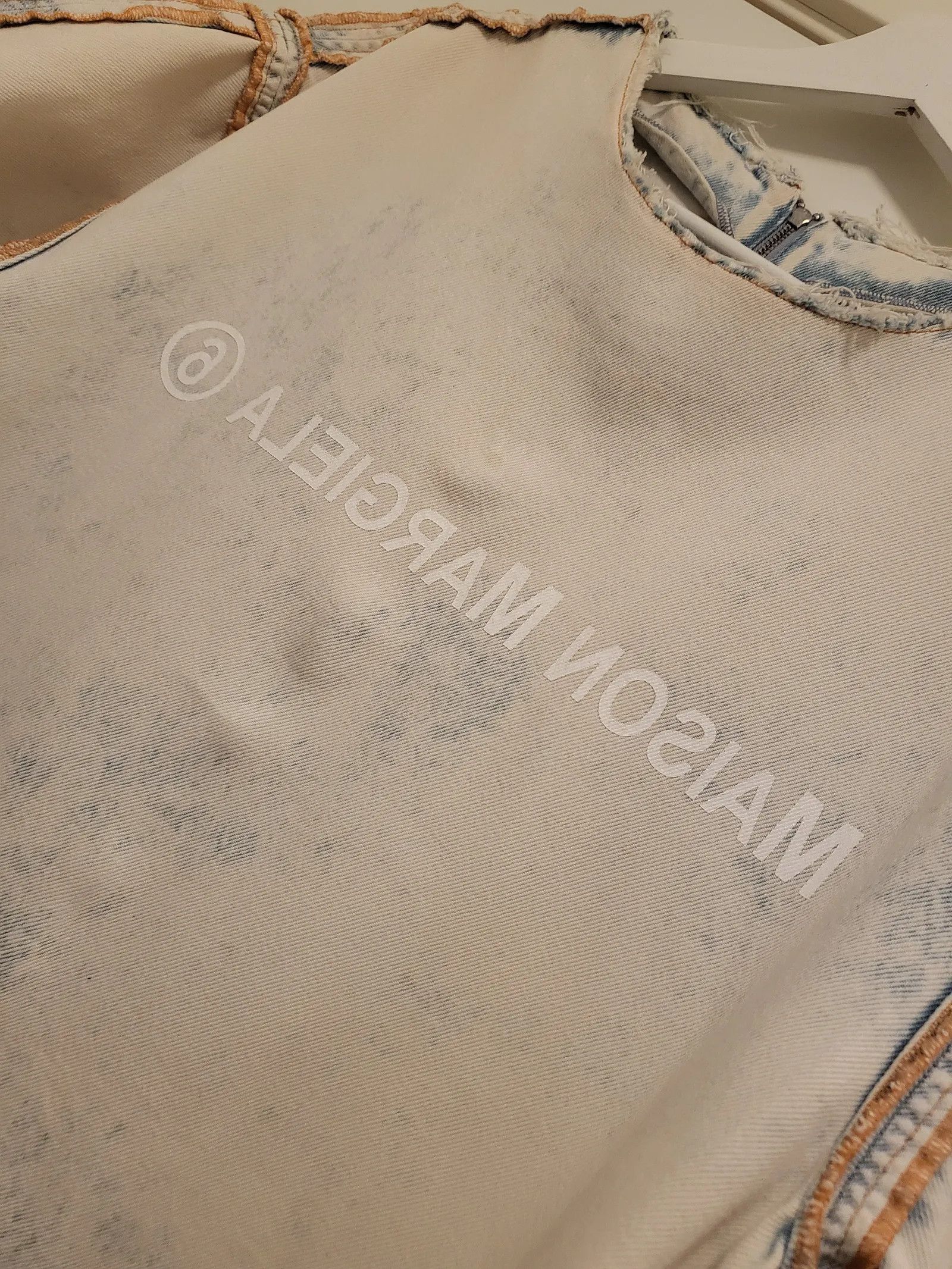 Maison Margiela Maison Margiela Bleached Denim Logo Dress Dress Size M / US 6-8 / IT 42-44 - 2 Thumbnail