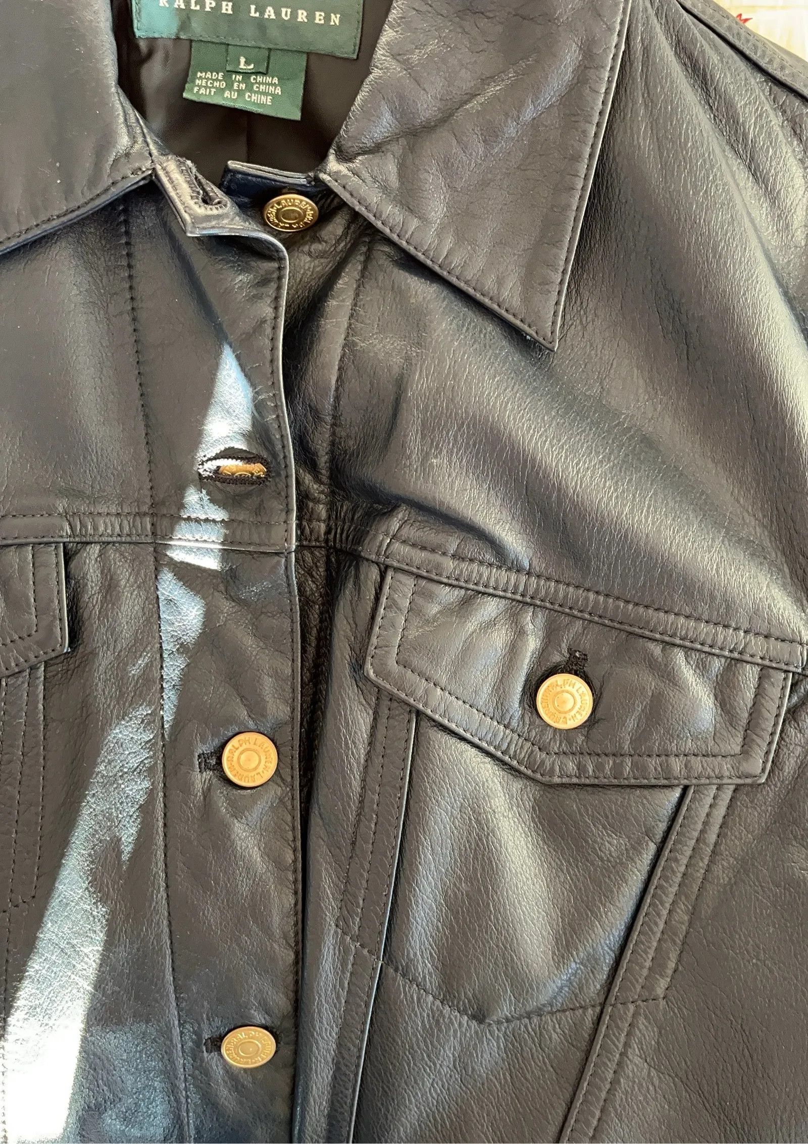 Ralph Lauren Ralph Lauren Leather Jacket Size L / US 10 / IT 46 - 5 Thumbnail