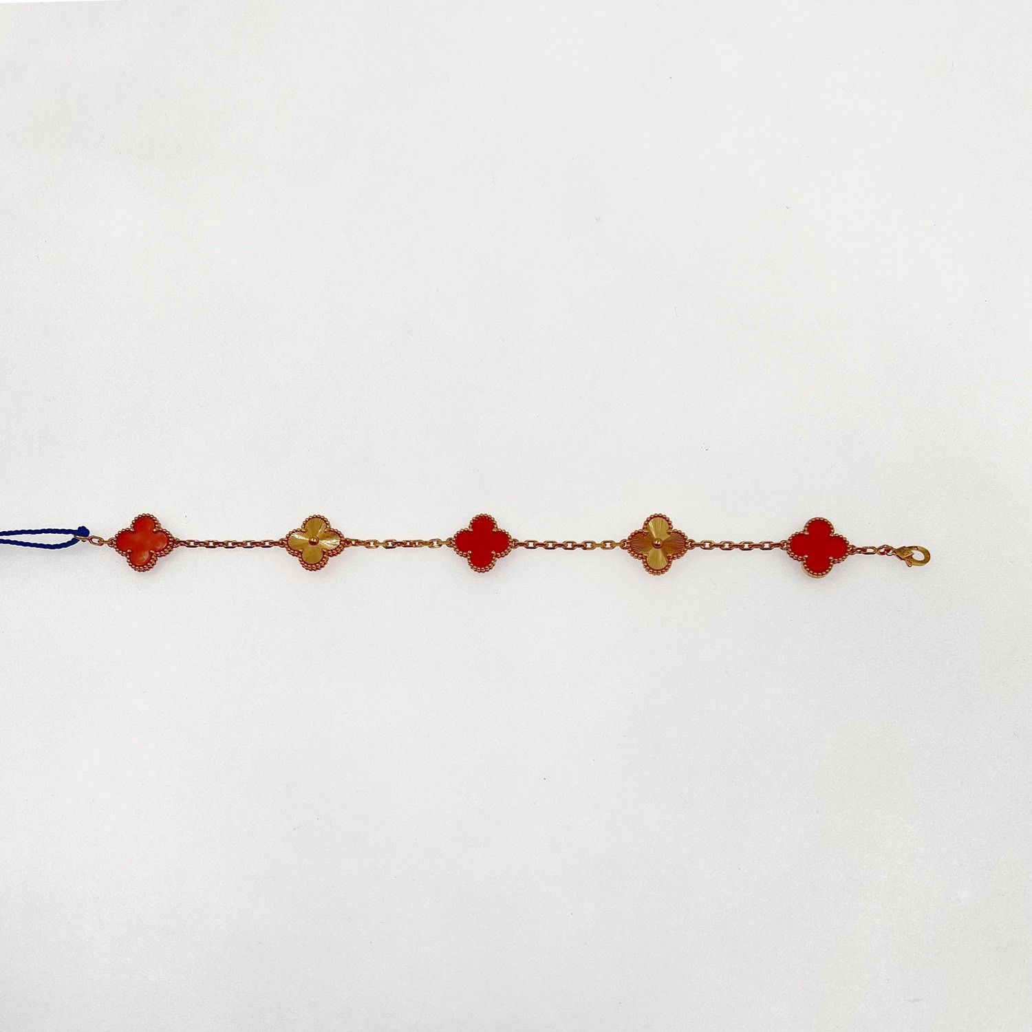 Van Cleef & Arpels Van Cleef Arpels 18K Rose Gold Red Coral Bracelet Size ONE SIZE - 2 Thumbnail
