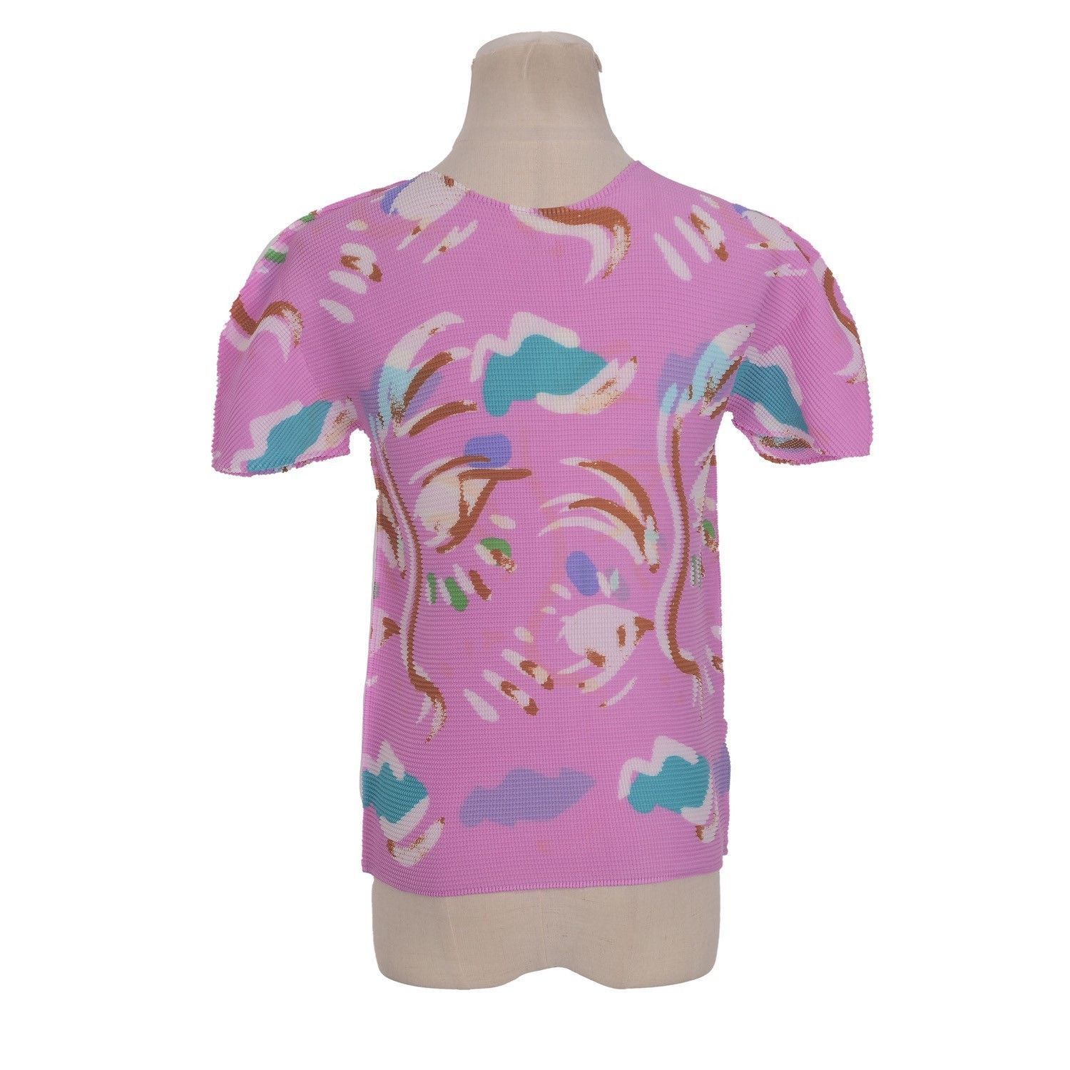 Issey Miyake Issey Miyake Me Series Pink Print Top Size M / US 6-8 / IT 42-44 - 2 Thumbnail