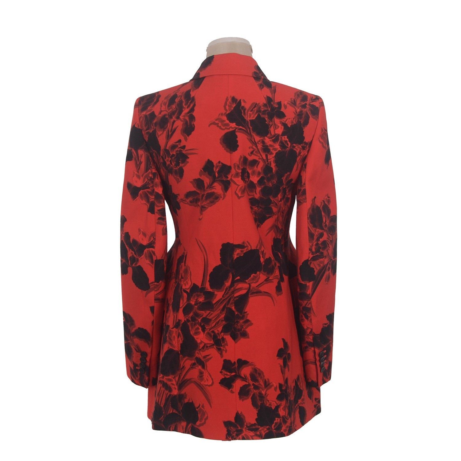 Balenciaga Balenciaga Red Floral Blazer Size 34 Size XXS / US 00 / IT 34 - 2 Thumbnail