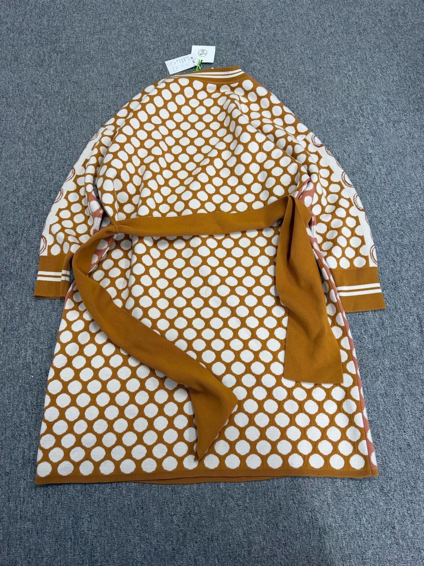 Hermes Hermes Colorblock Polka Dot Knit Dress Size S / US 4 / IT 40 - 4 Thumbnail