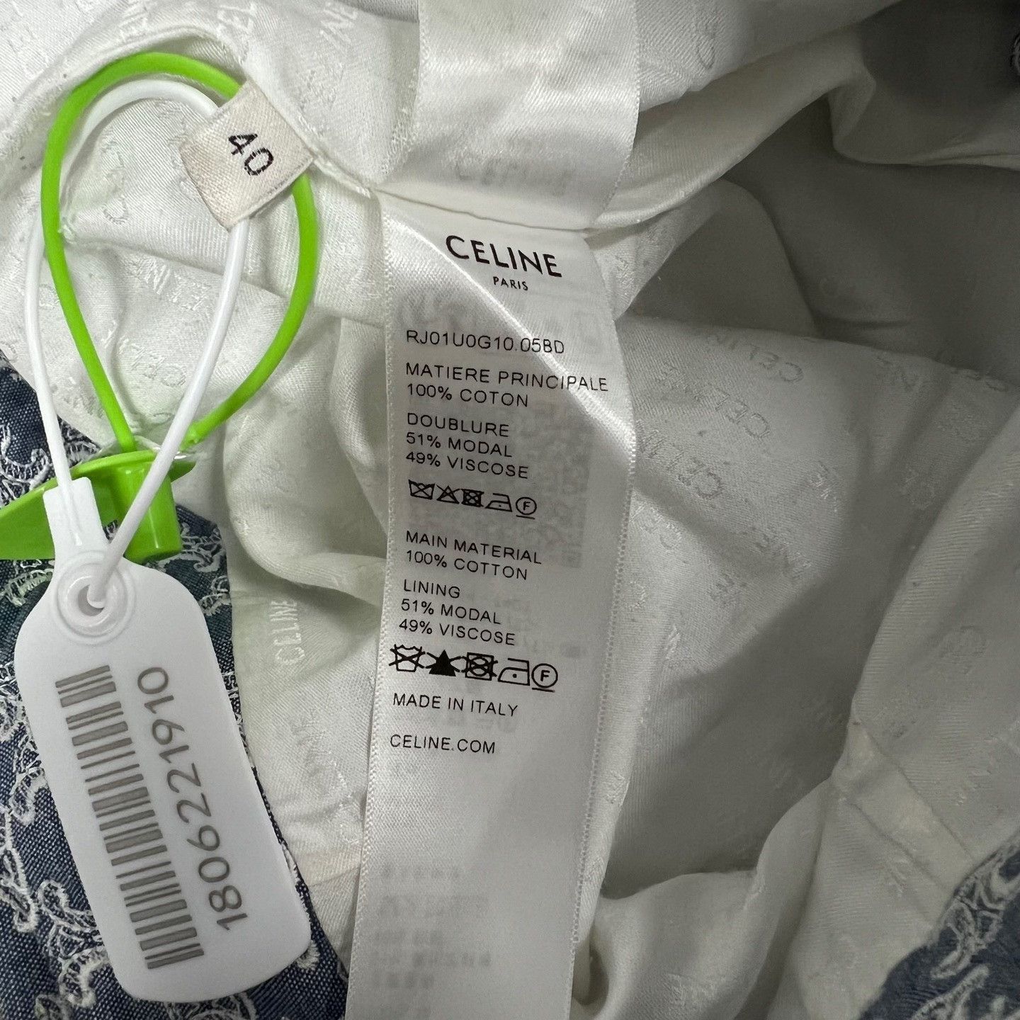 Celine Celine Triomphe Printed Gold Buckle Mini Skirt Size 40" / US 18 - 8 Thumbnail