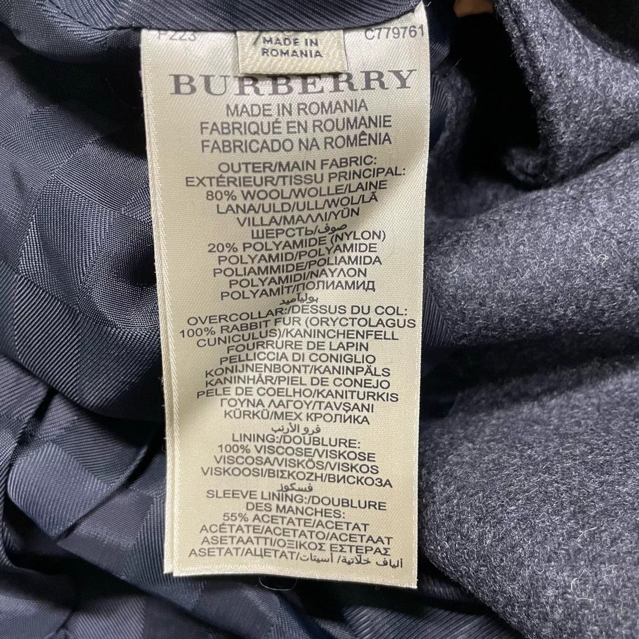 Burberry Burberry Men's Mink Collar Removable Coat Size US M / EU 48-50 / 2 - 5 Thumbnail