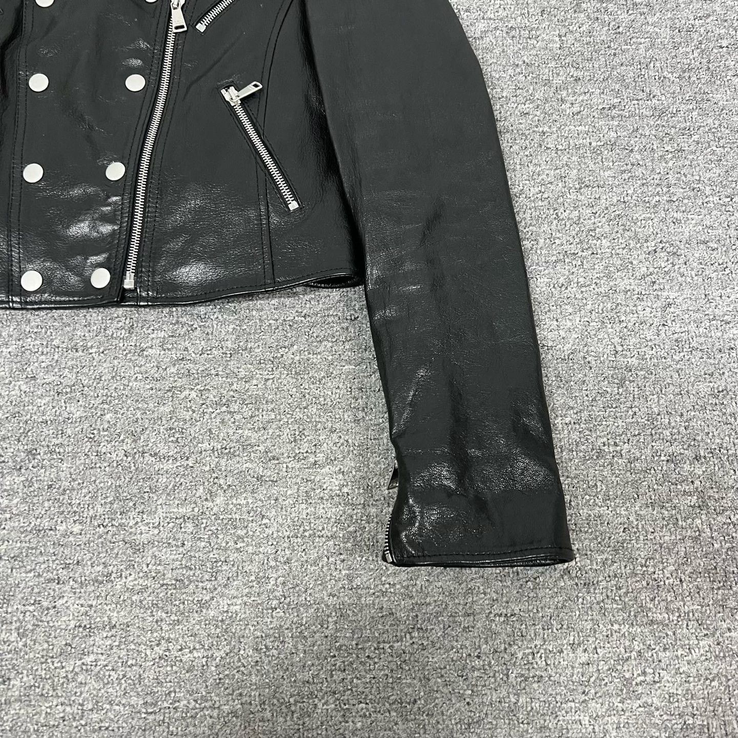 Dolce & Gabbana Dolce Gabbana Women's Lambskin Moto Jacket Size M / US 6-8 / IT 42-44 - 6 Thumbnail