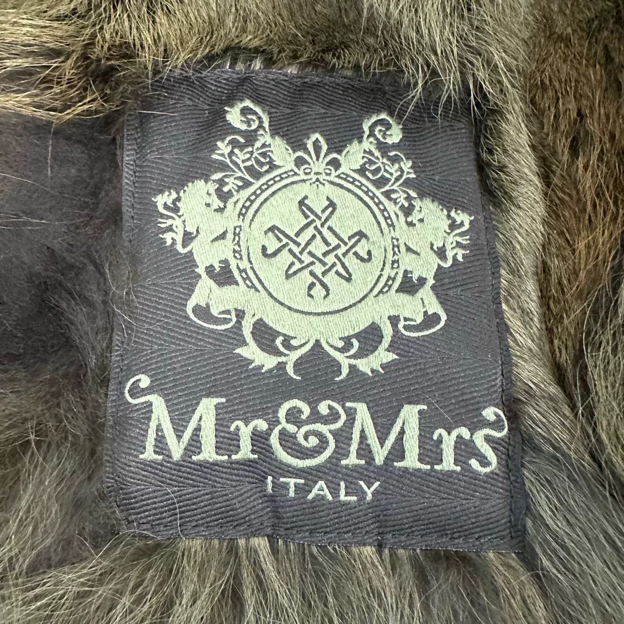 MR & MRS ITALY Mr&Mrs Green Fur Parka Coat Size XS / US 0-2 / IT 36-38 - 6 Thumbnail