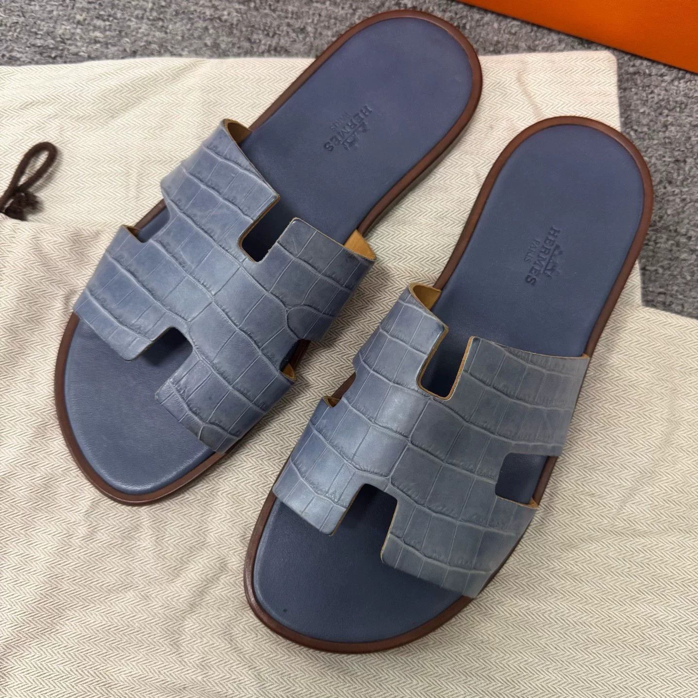Hermes Hermes Crocodile Skin Slippers Size 41 Size US 8 / EU 41 - 3 Thumbnail