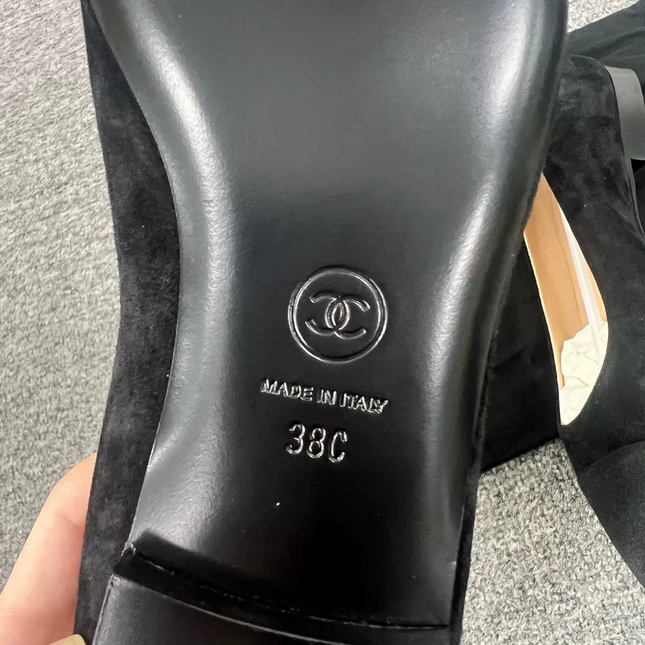 Chanel Chanel Black Velvet Flat Shoes Size US 7 / IT 37 - 7 Thumbnail