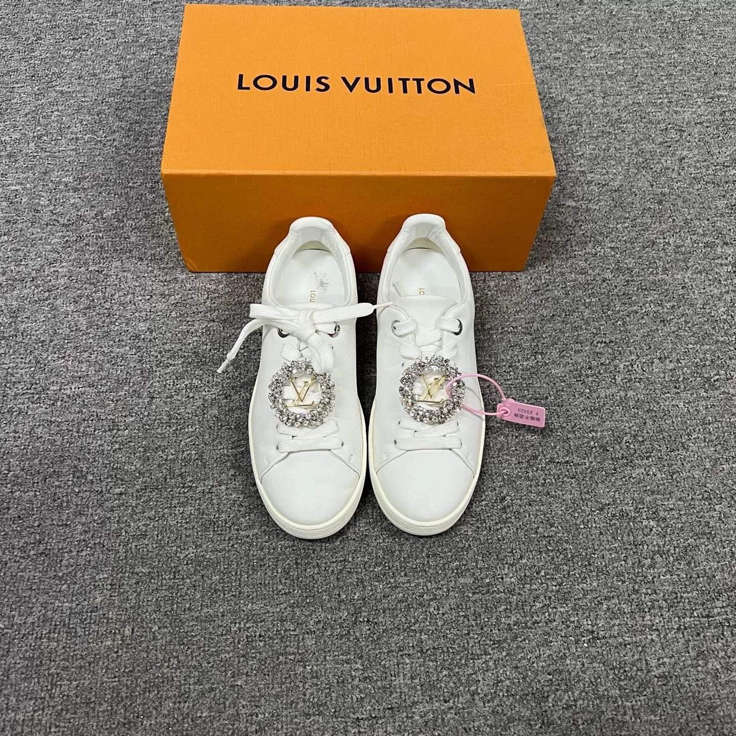 Louis Vuitton Louis Vuitton Frontrow Low-Top Sneakers Size US 4.5 / IT 34.5 - 3 Thumbnail