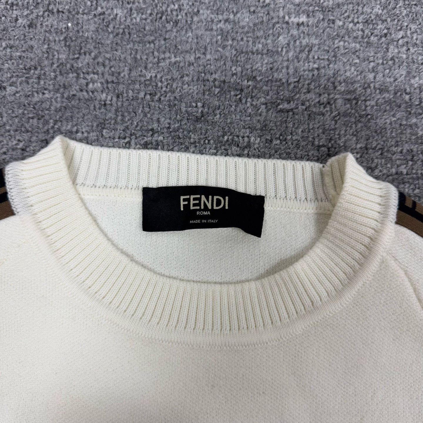 Fendi FENDI Double F Logo Wool Knit Pullover Size US M / EU 48-50 / 2 - 6 Thumbnail
