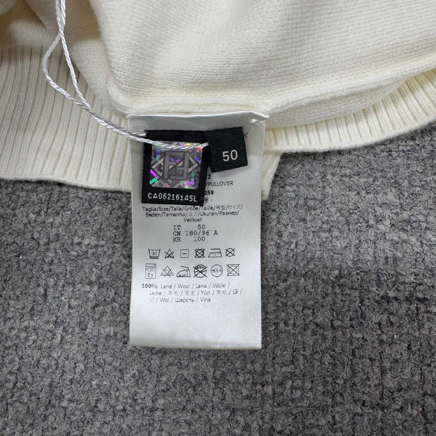 Fendi FENDI Double F Logo Wool Knit Pullover Size US M / EU 48-50 / 2 - 8 Thumbnail