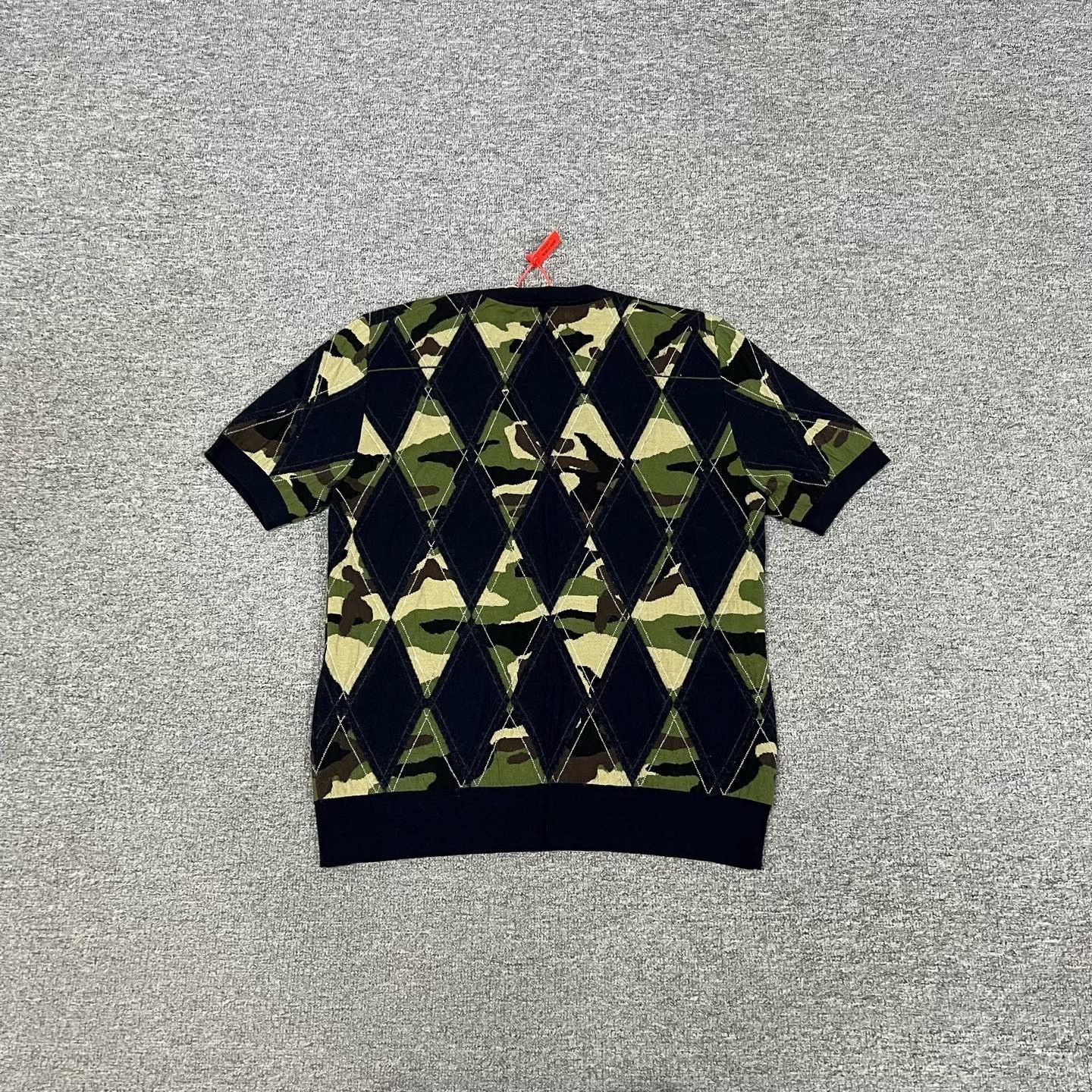 Dior Dior Homme Argyle Camo Wool Knit Short Sleeve Size US M / EU 48-50 / 2 - 2 Thumbnail