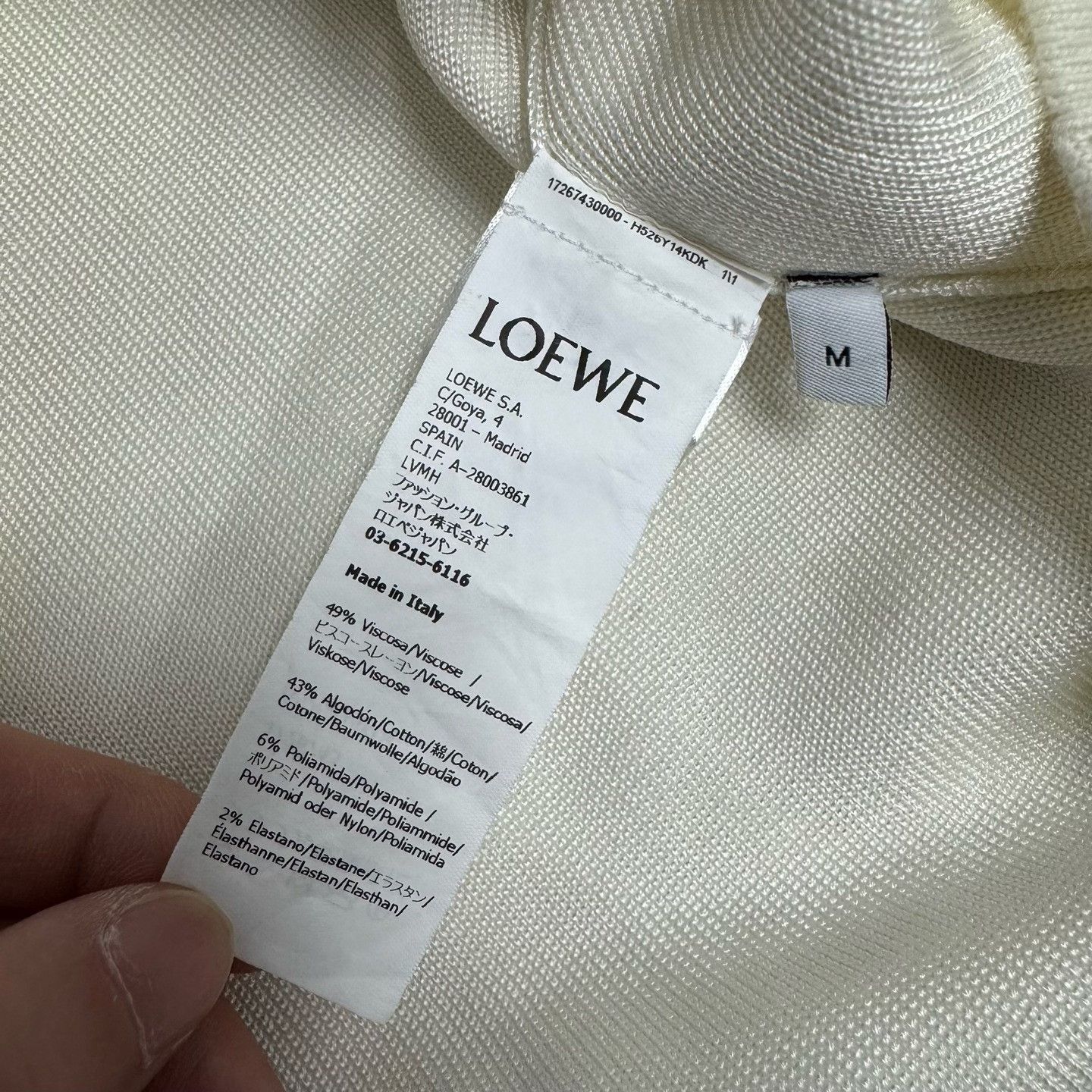 Loewe LOEWE SS23 Logo Pocket Long Sleeve Knit Size US M / EU 48-50 / 2 - 9 Thumbnail