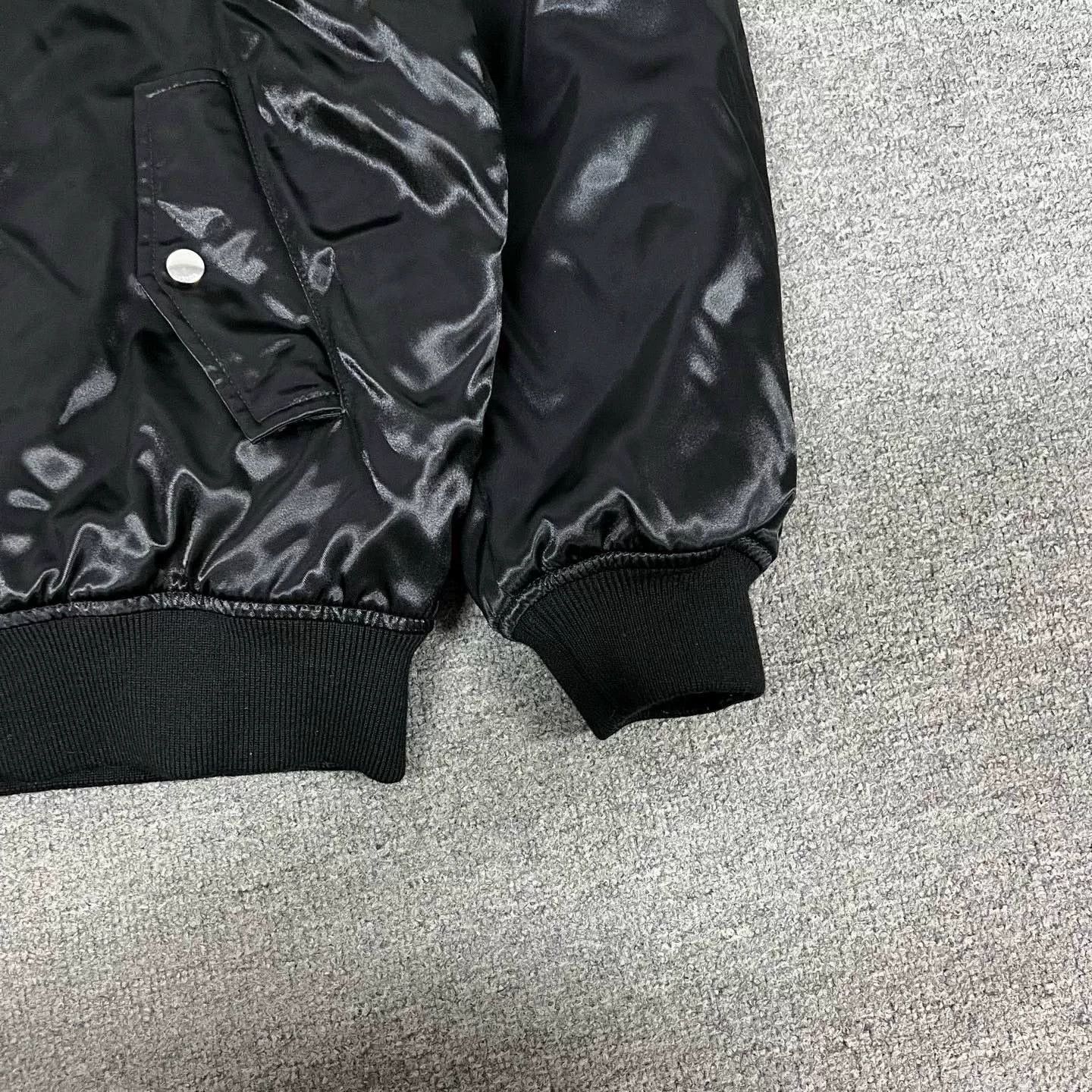 Celine Celine Black Logo Bomber Jacket Size XL / US 12-14 / IT 48-50 - 3 Thumbnail