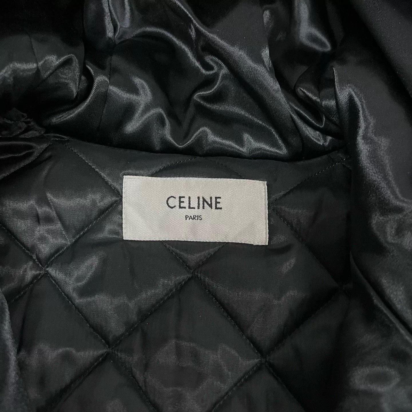 Celine Celine Black Logo Bomber Jacket Size XL / US 12-14 / IT 48-50 - 5 Thumbnail