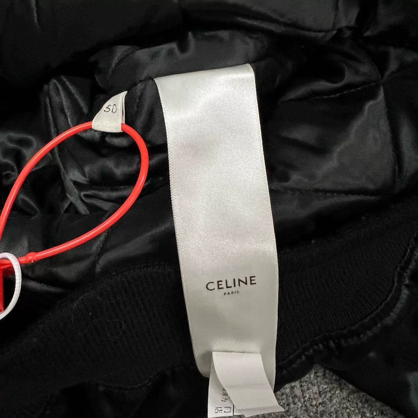Celine Celine Black Logo Bomber Jacket Size XL / US 12-14 / IT 48-50 - 7 Thumbnail