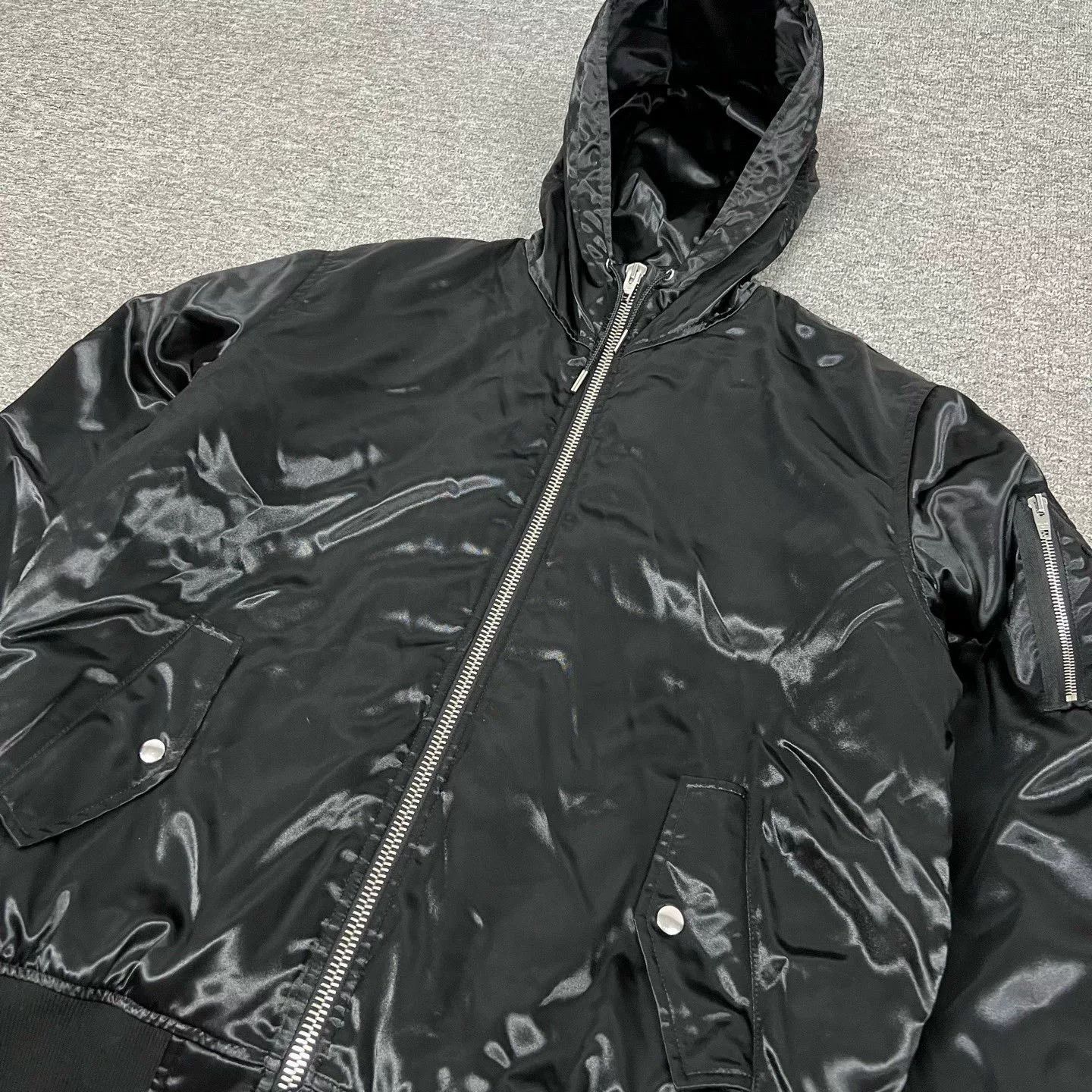 Celine Celine Black Logo Bomber Jacket Size XL / US 12-14 / IT 48-50 - 4 Thumbnail