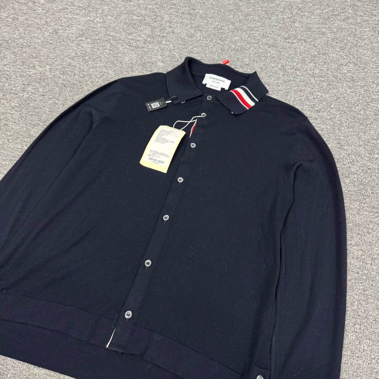 Thom Browne Thom Browne TB Stripe Square Collar Cardigan Size US S / EU 44-46 / 1 - 2 Thumbnail