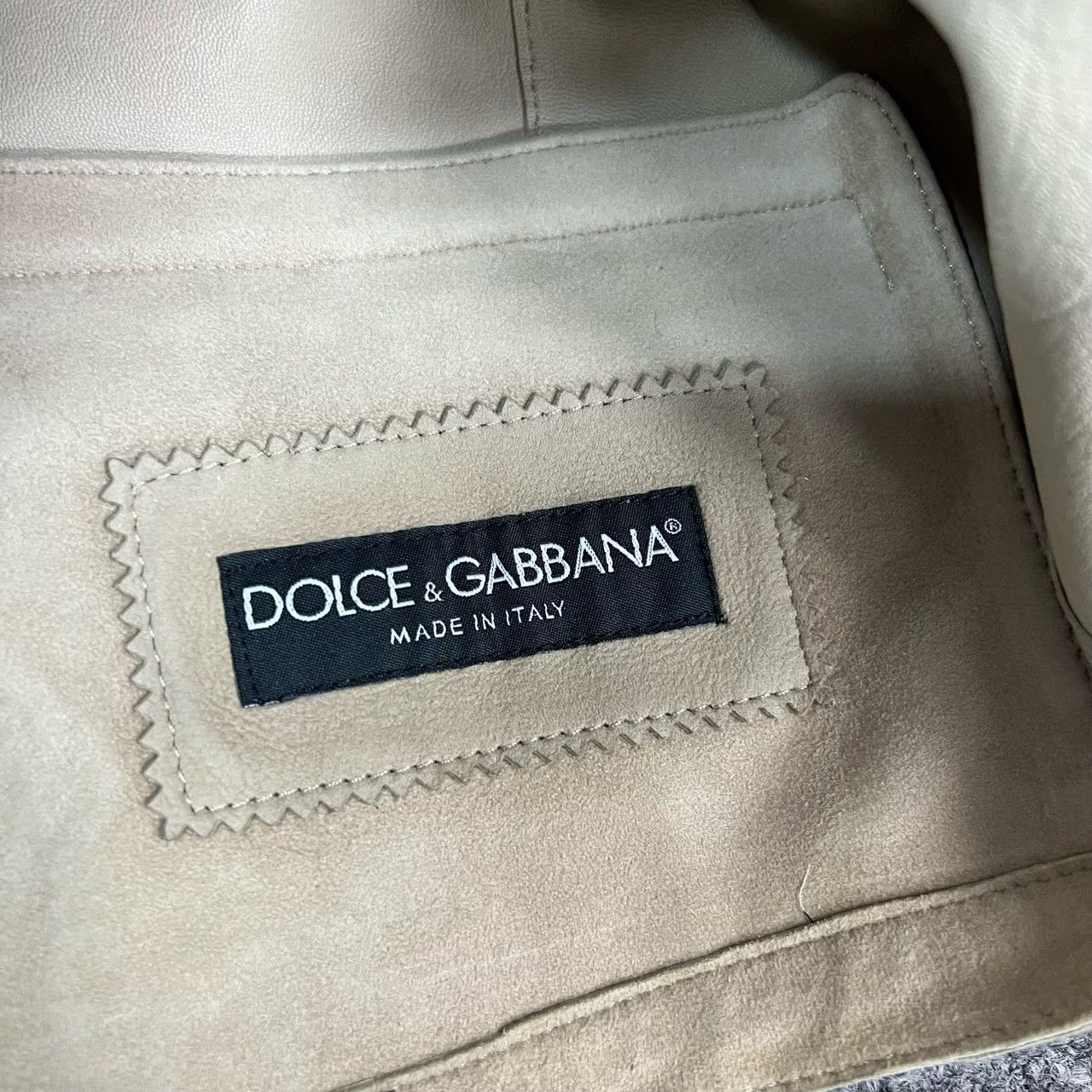 Dolce & Gabbana Dolce Gabbana Double-Breasted Lambskin Leather Jacket Size S / US 4 / IT 40 - 7 Thumbnail