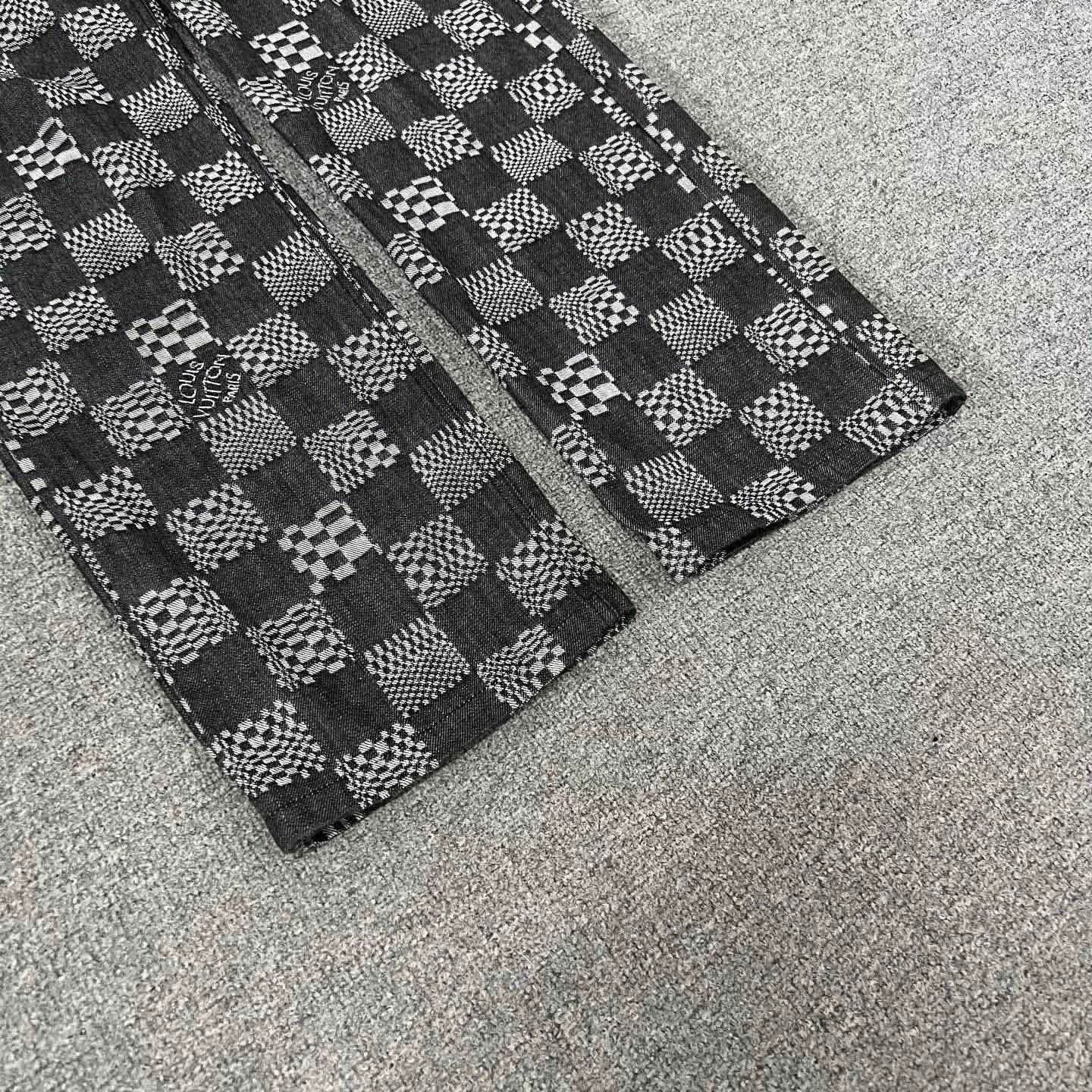 Louis Vuitton Louis Vuitton Checkered Jeans Size 38 Size US 27 - 3 Thumbnail