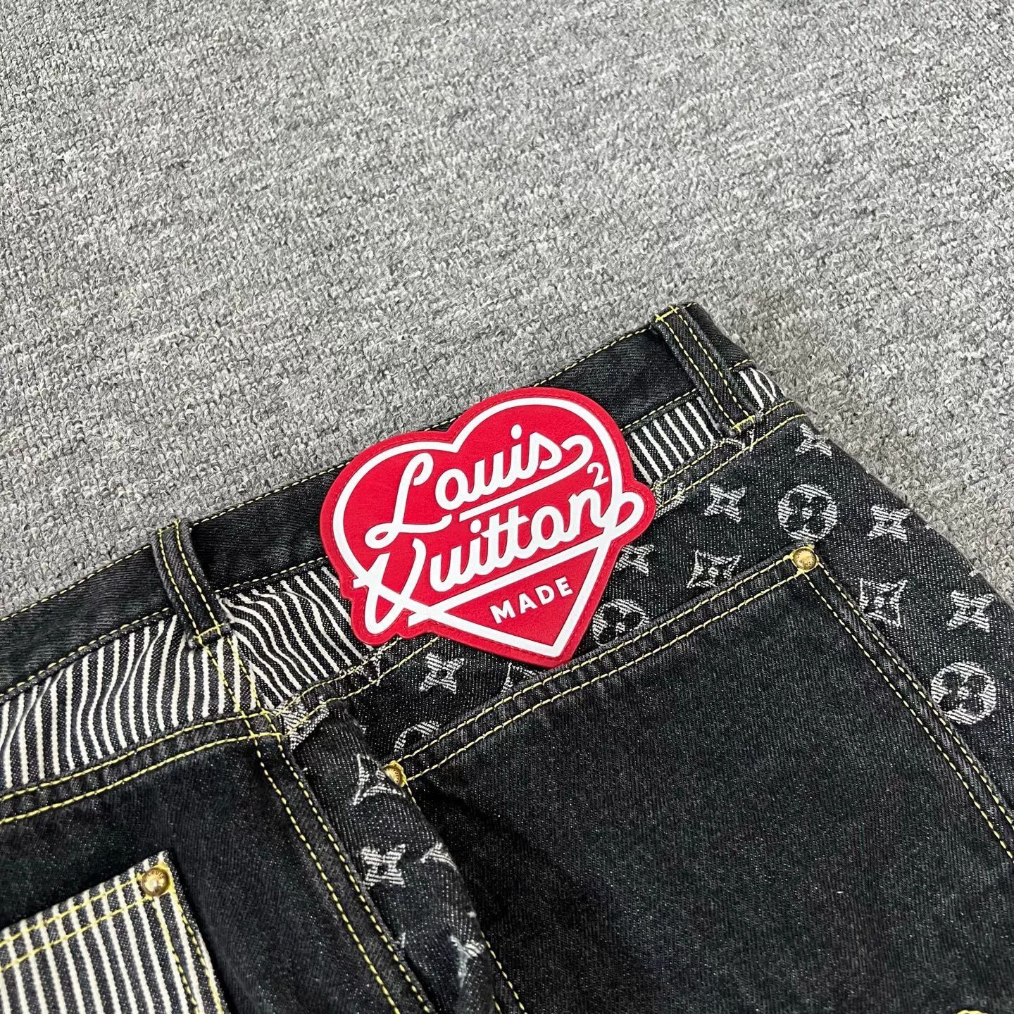 Louis Vuitton Louis Vuitton x Nigo2 Deconstructed Monogram Jeans Size US 31 - 4 Thumbnail